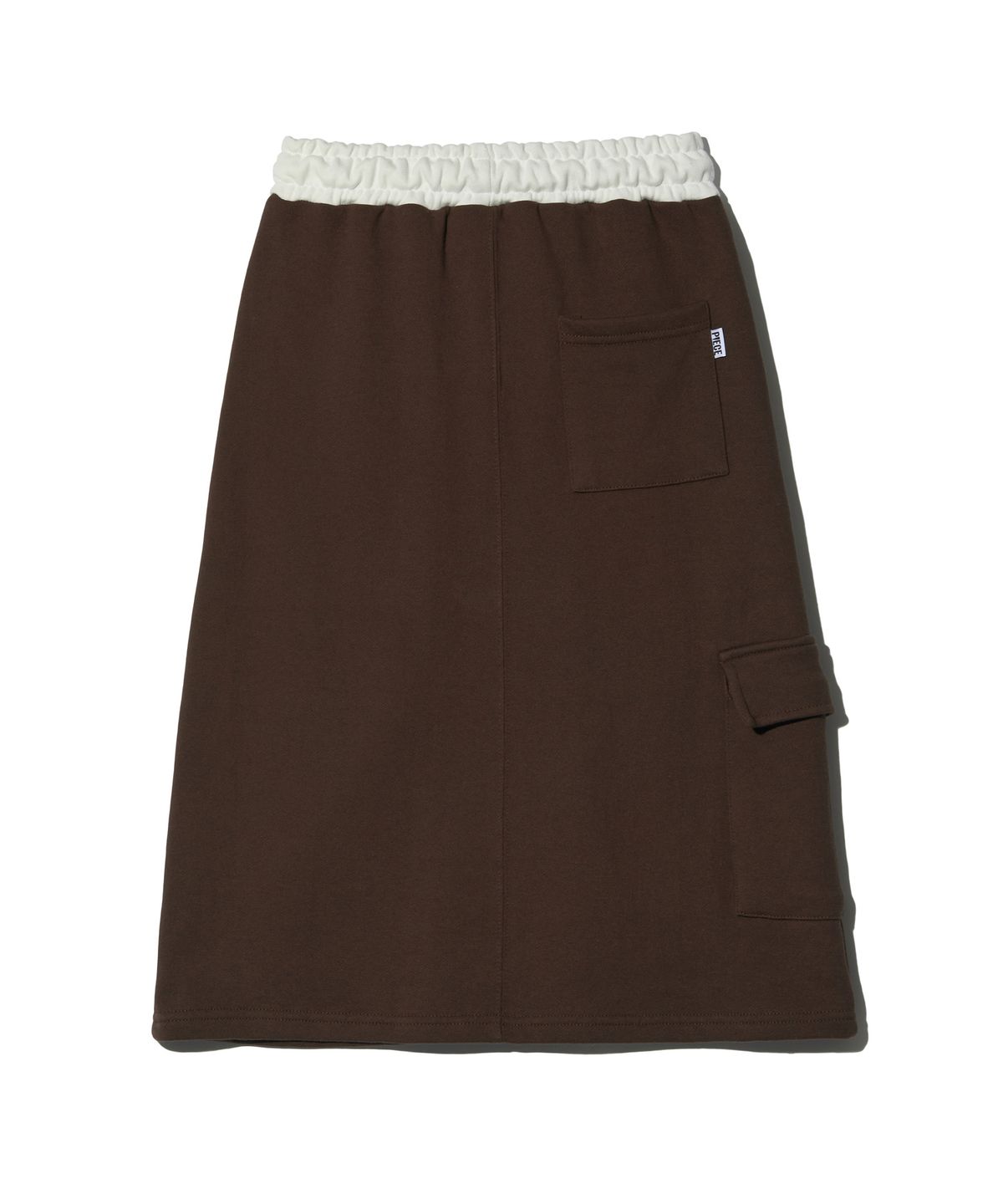 피스메이커(PIECE MAKER) OFFICIAL CARGO MIDI SKIRT (BROWN)