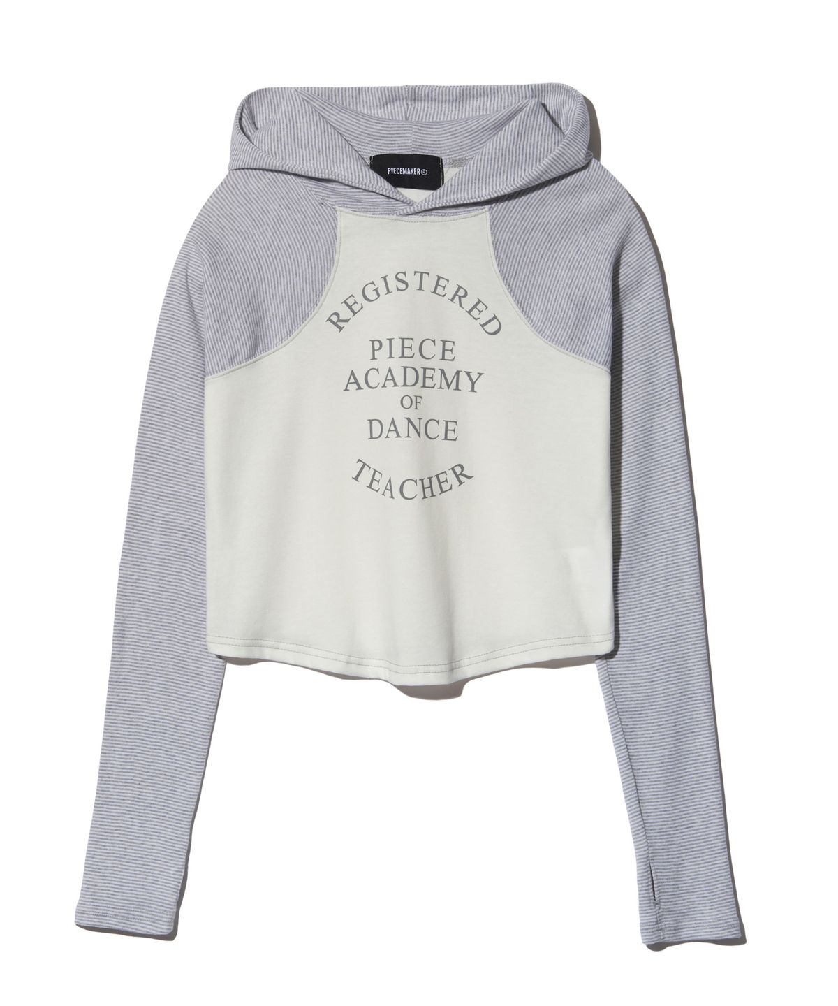 피스메이커(PIECE MAKER) SLEEVELESS STRIPE LIGHT HOODIE (IVORY)