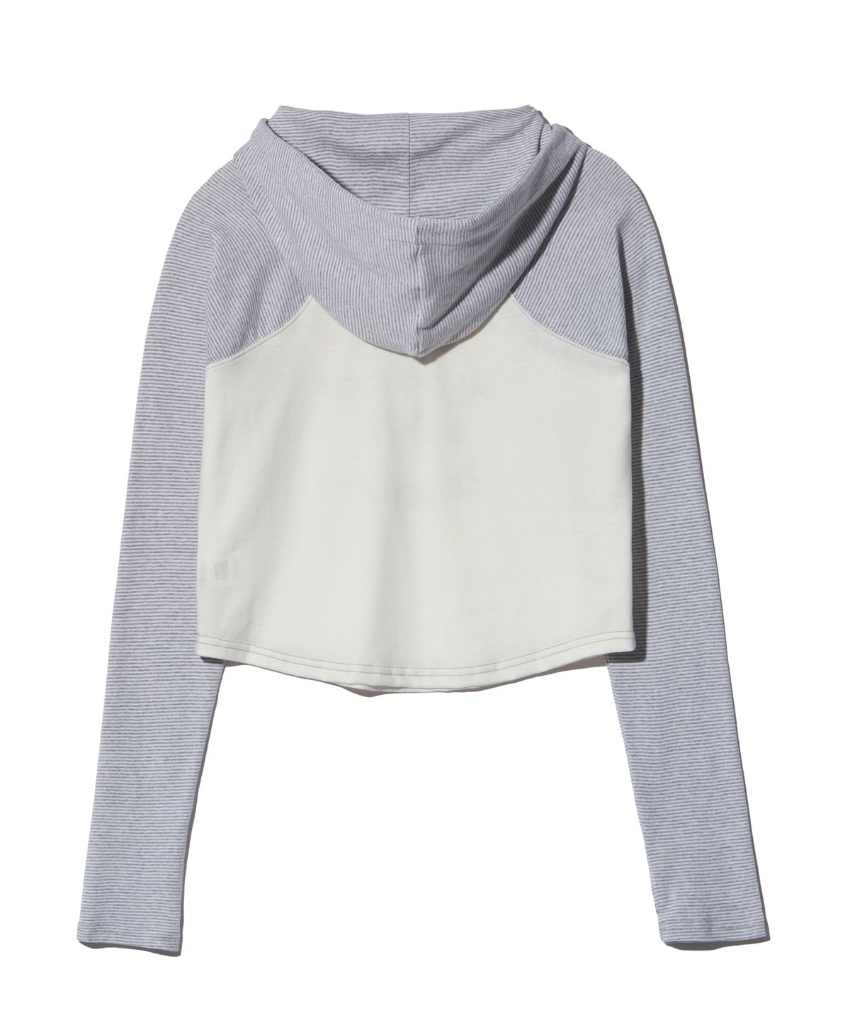피스메이커(PIECE MAKER) SLEEVELESS STRIPE LIGHT HOODIE (IVORY)