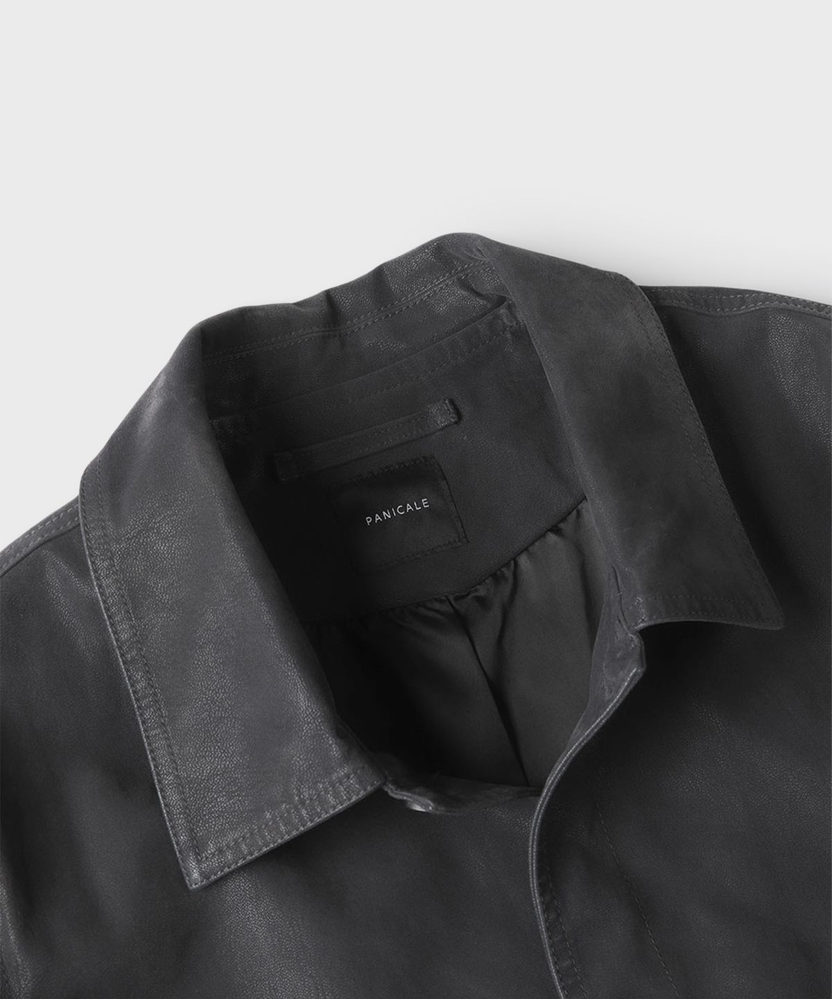 빠니깔레(PANICALE) 차콜 버튼업 피유 자켓