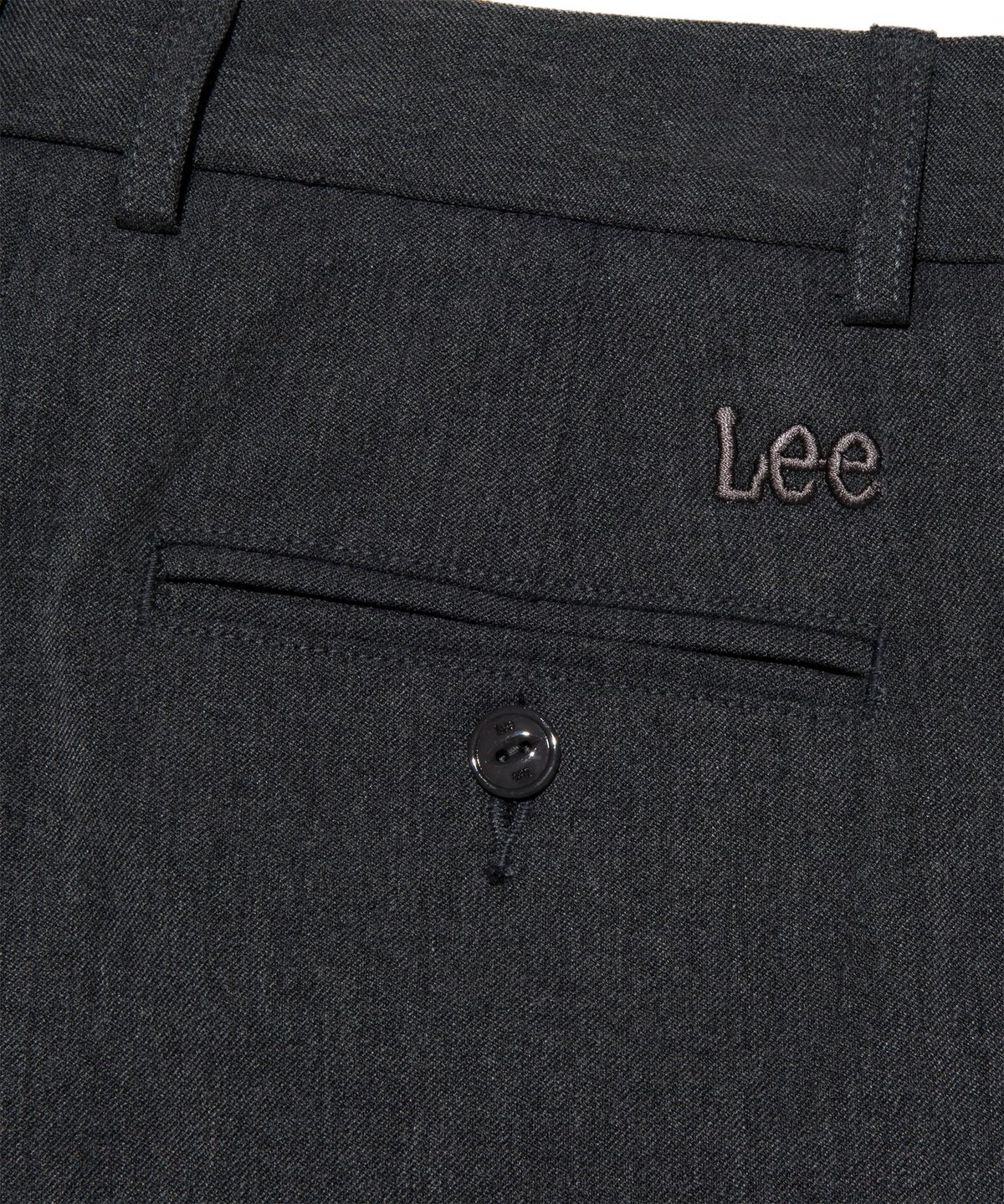리(LEE) 우먼 슬랙스 투턱 팬츠 차콜