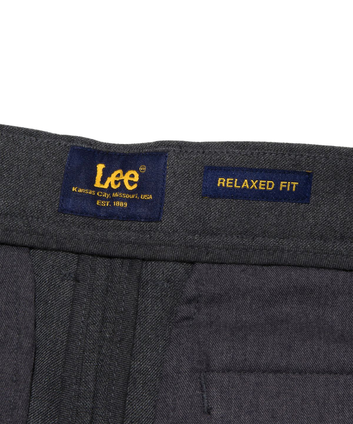 리(LEE) 슬랙스 투턱 팬츠 차콜