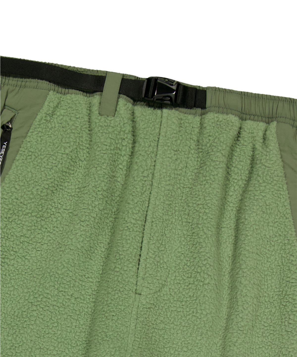예스아이씨(YESEYESEE) Boa Fleece Nomadic Pants Sage Green