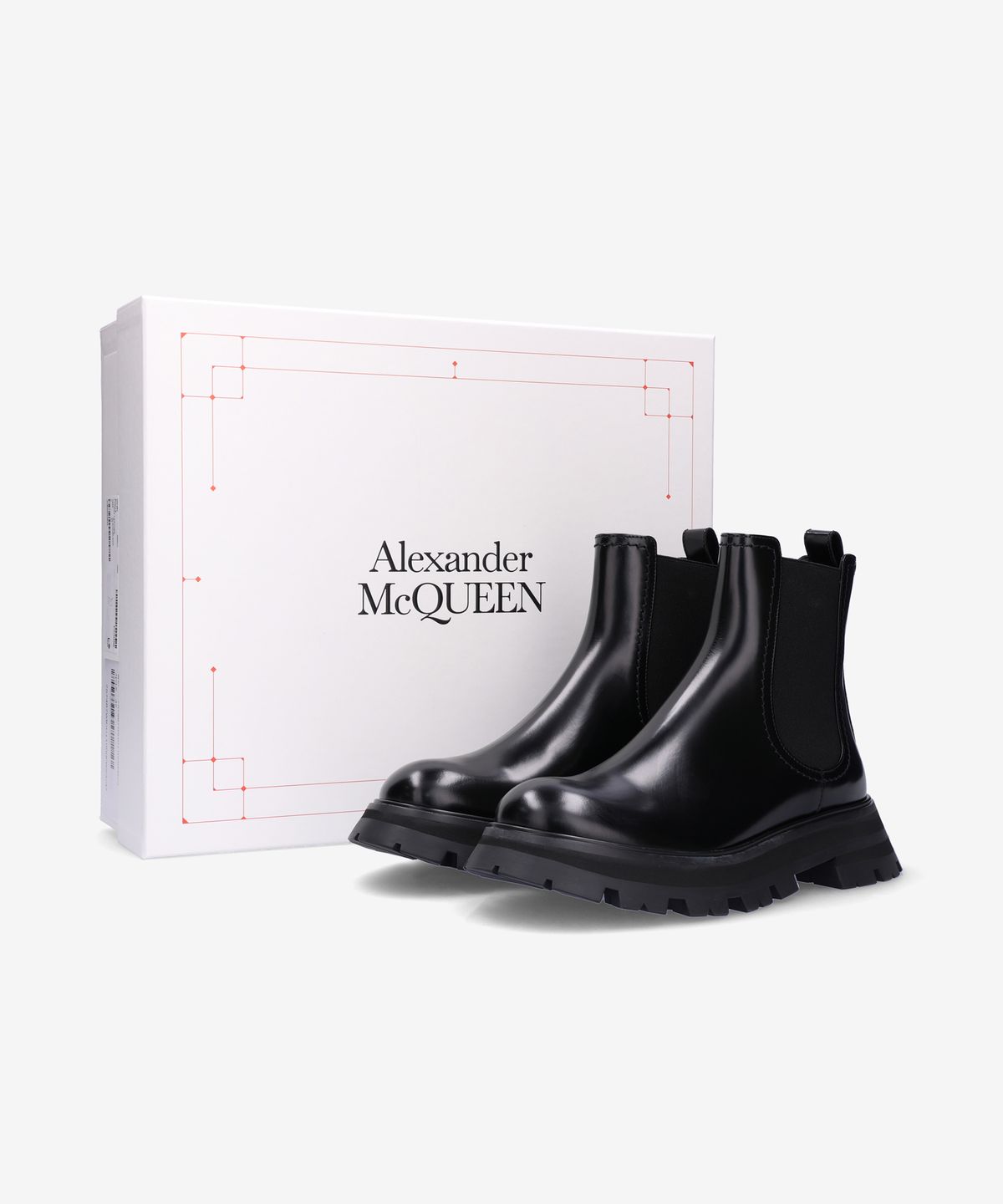 알렉산더 맥퀸(ALEXANDER McQUEEN) 완더 첼시 부츠 - 블랙 / 757487WIDU11000