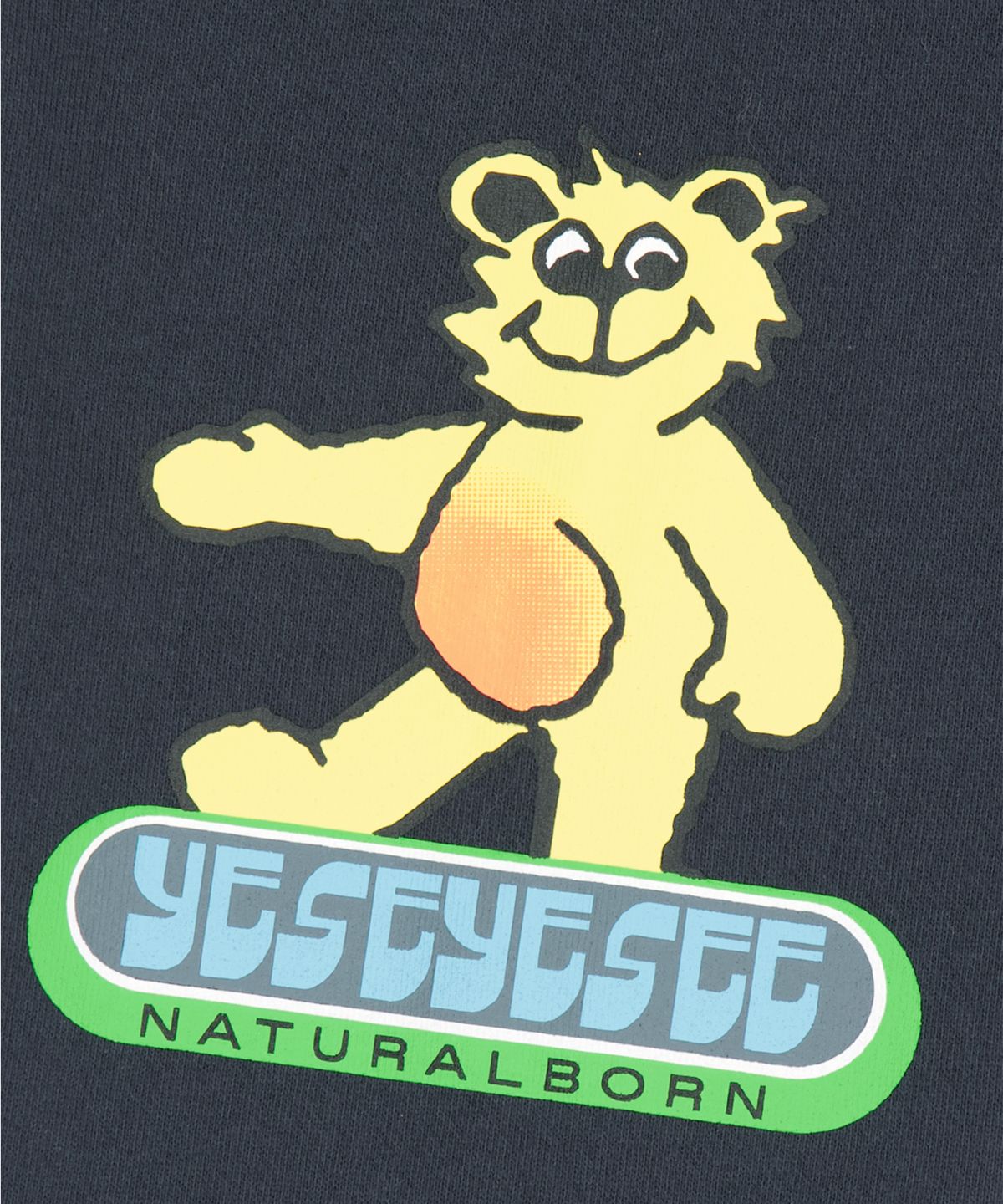 예스아이씨(YESEYESEE) Y.E.S Lightning Bear Hoodie Charcoal