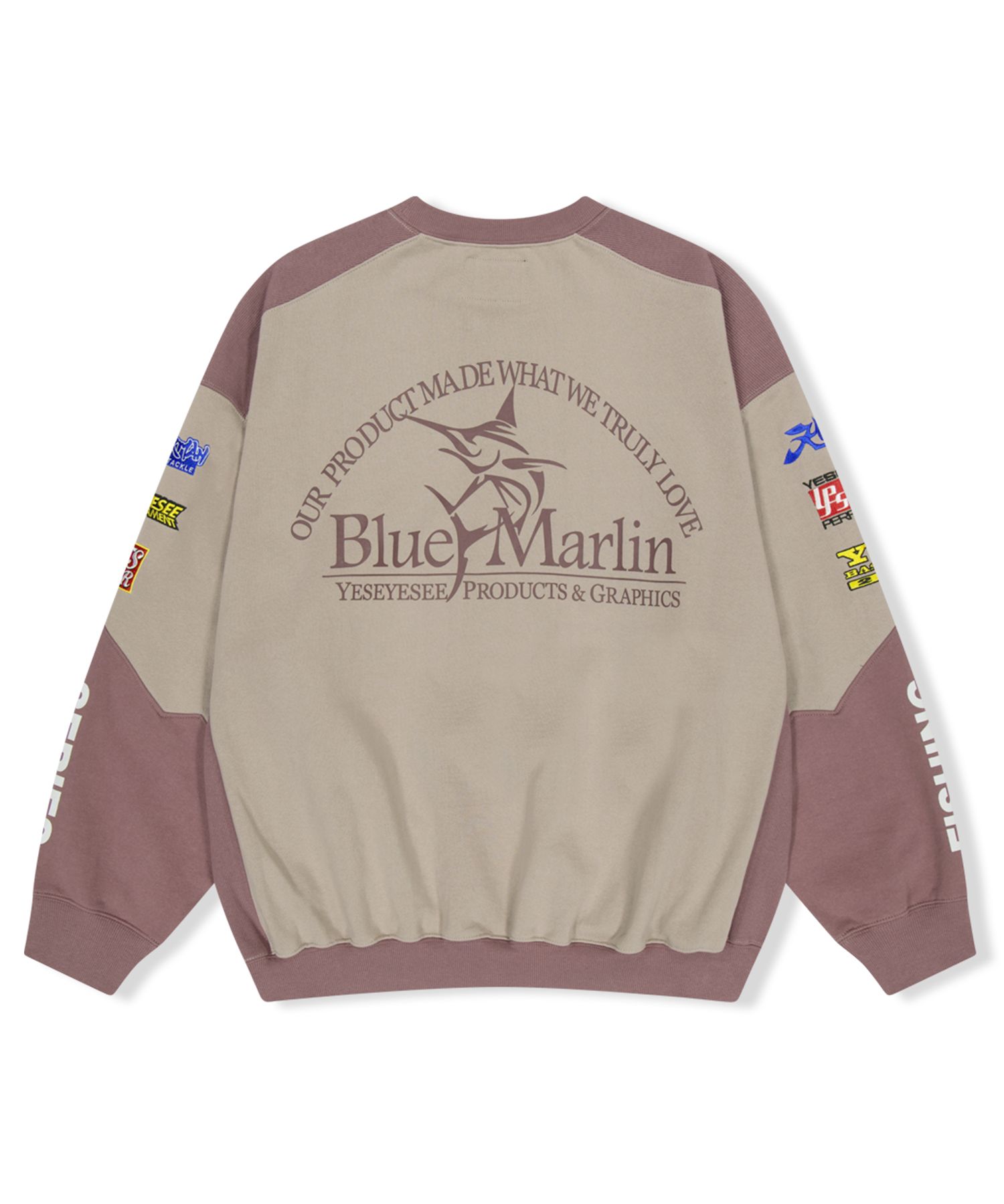MUSINSA公式 | YESEYESEE YES Fishing Sweatshirt Stone