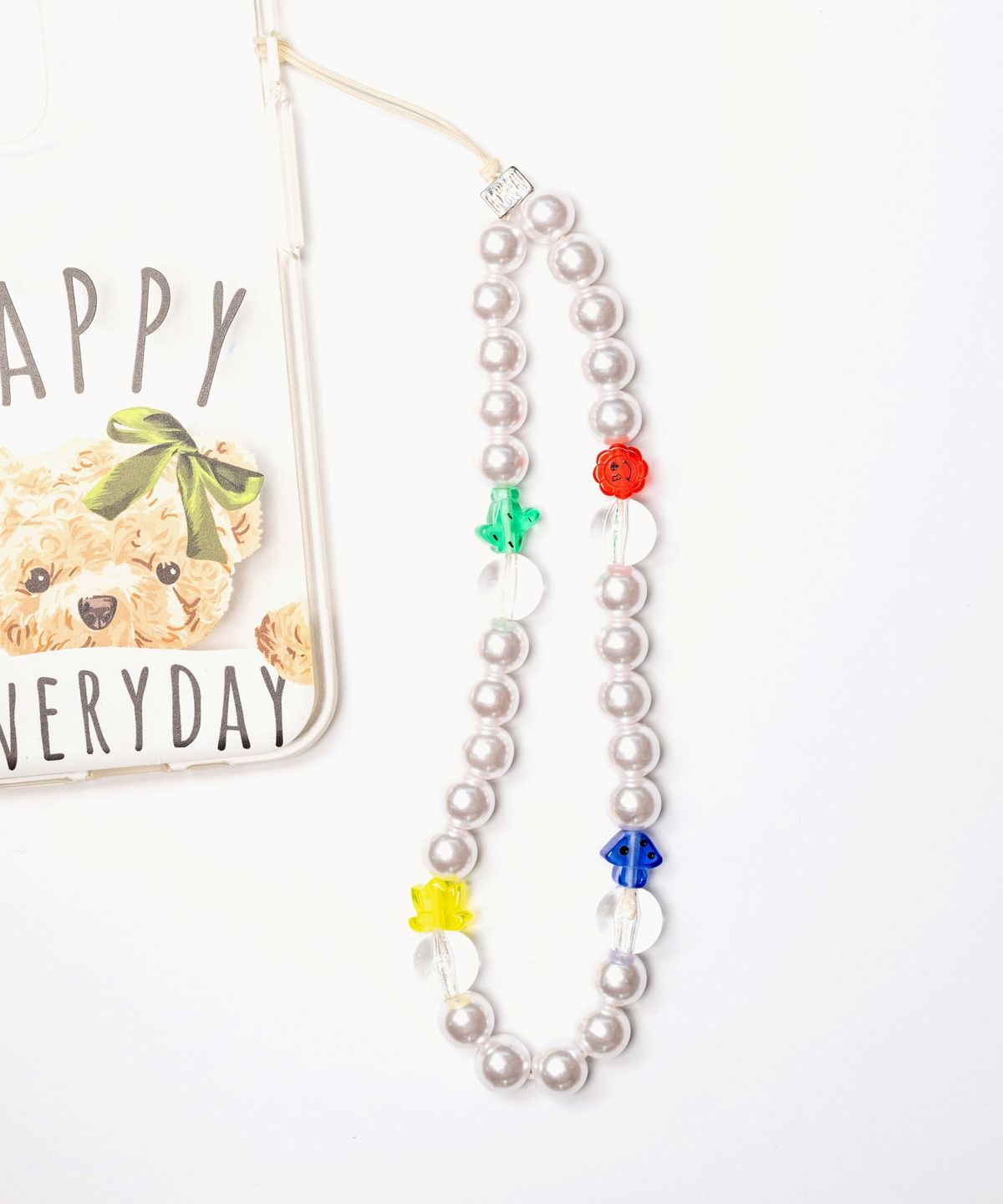 봉보(BONBEAU) Kitsch motive and pearl phone strap 키치 모티브 참 진주 폰 스트랩