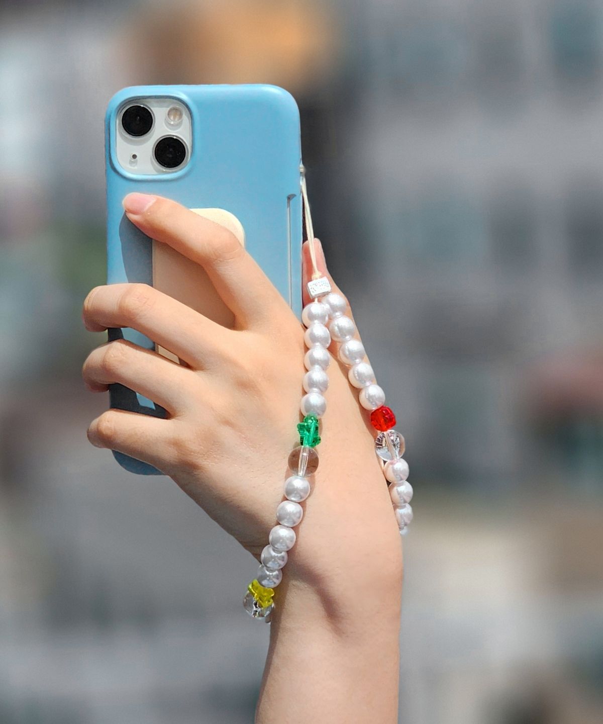 봉보(BONBEAU) Kitsch motive and pearl phone strap 키치 모티브 참 진주 폰 스트랩