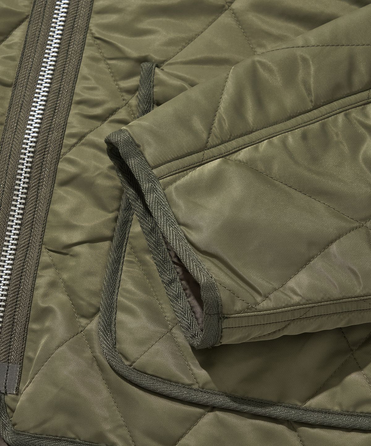 리베레(LIBERE) HALF QUILTING JACKET / OLIVE