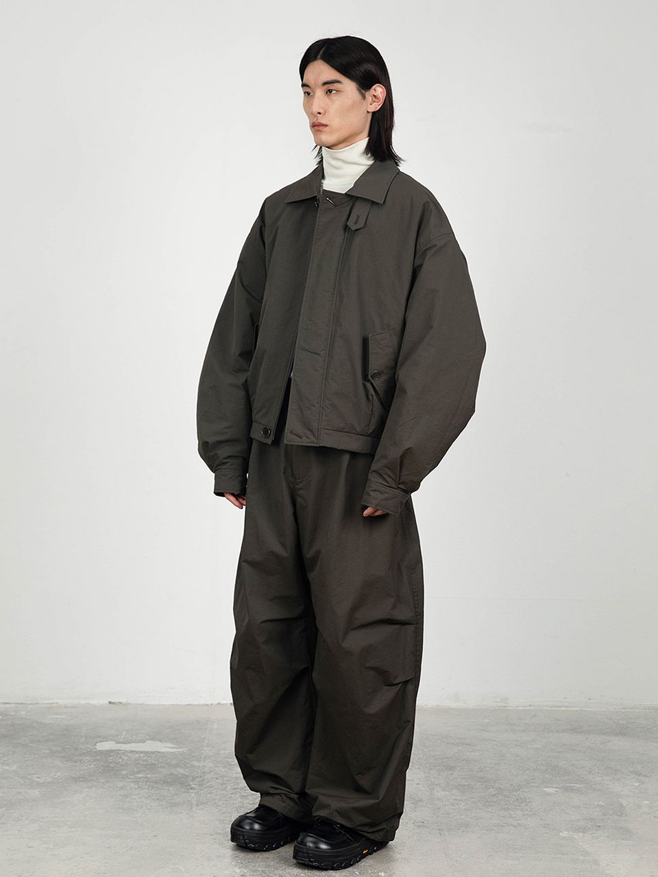 ジャケット・アウター AMOMENT Padded Cotton Nylon Jumper M MUSINSA公式 | AMOMENTO PADDED COTTON NYLON JUMPER (2 COLORS)