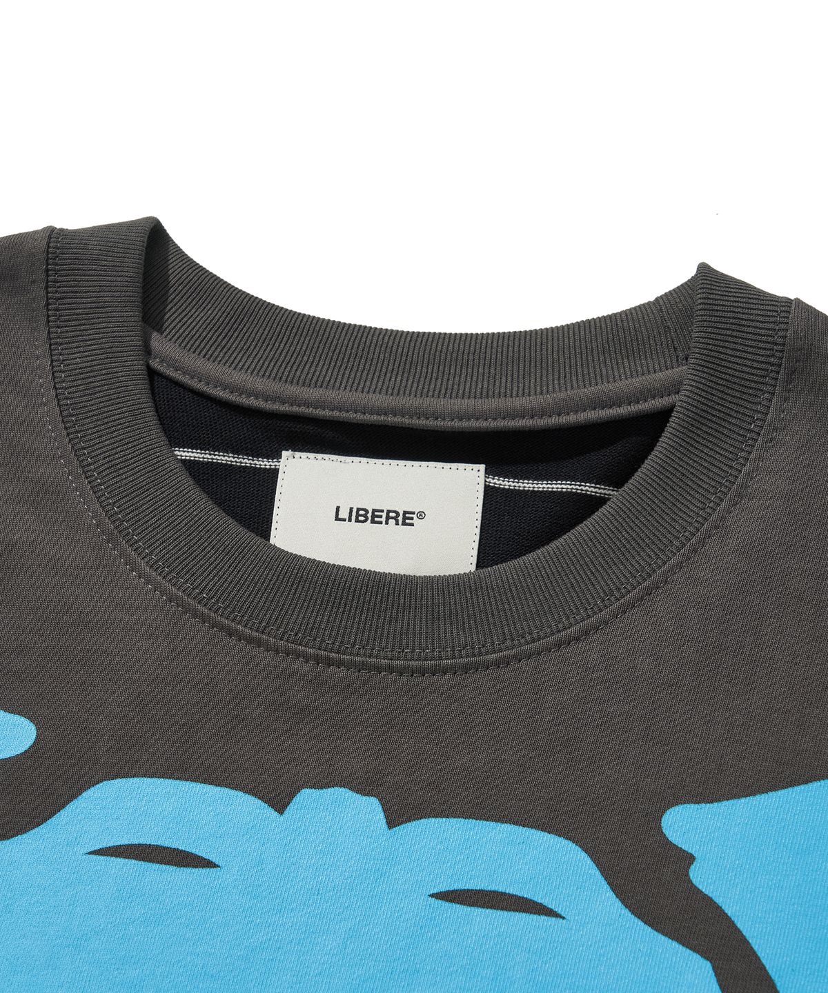 리베레(LIBERE) PARADOX BONE SLEEVE TEE / CHARCOAL