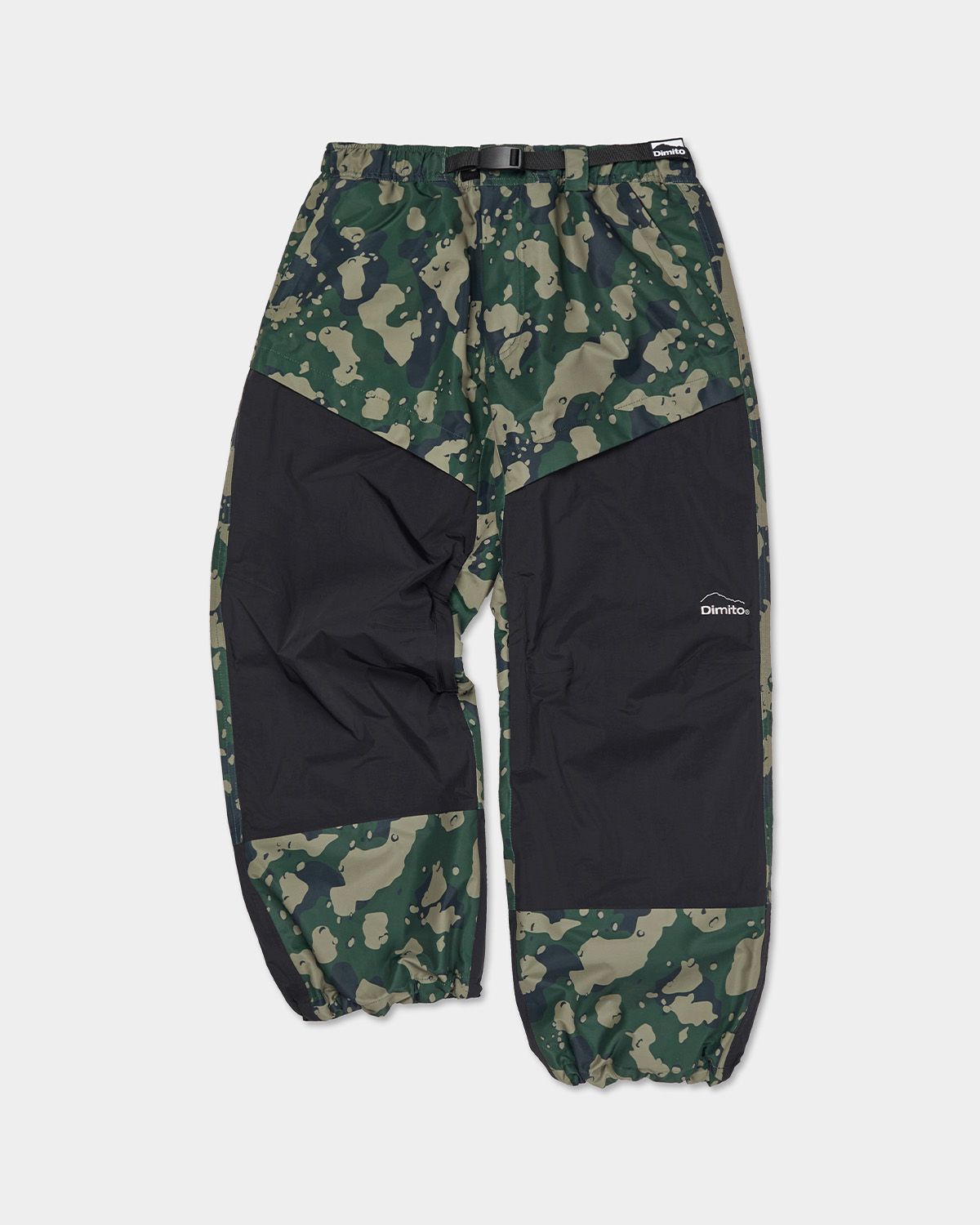 디미토(DIMITO) BLOCK WIDE PANTS OLIVE CAMO