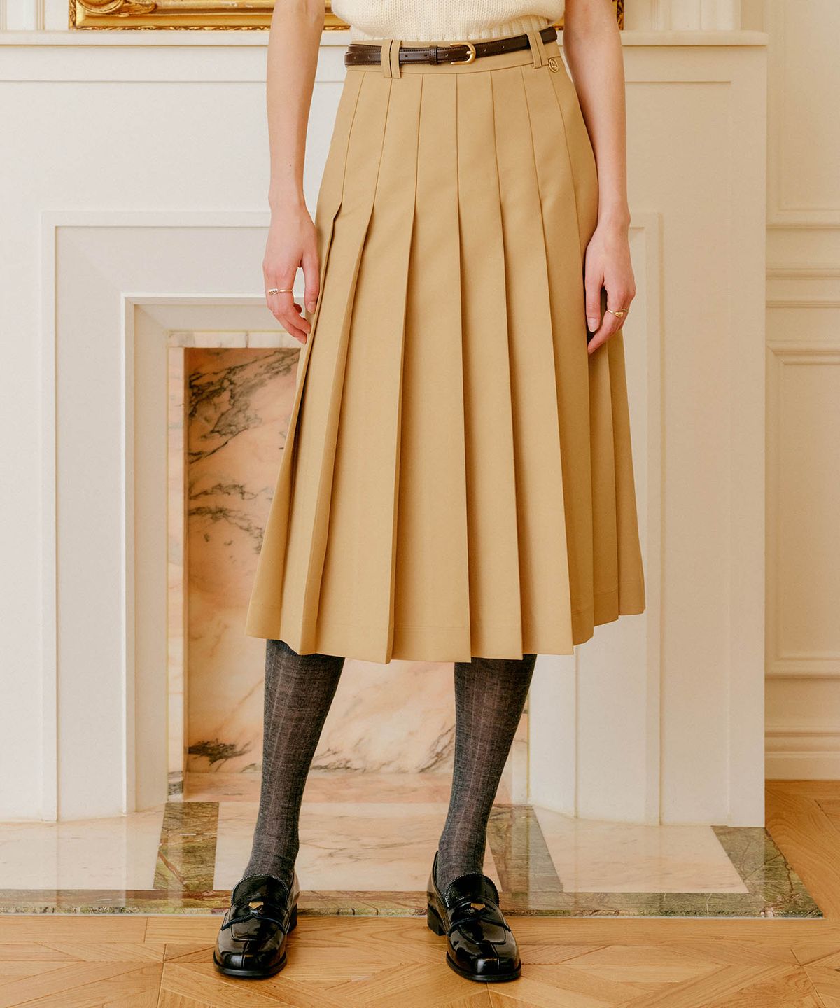 룩캐스트(LOOKAST) 키라 플리츠 스커트 / KYRA PLEATS SKIRT_3colors
