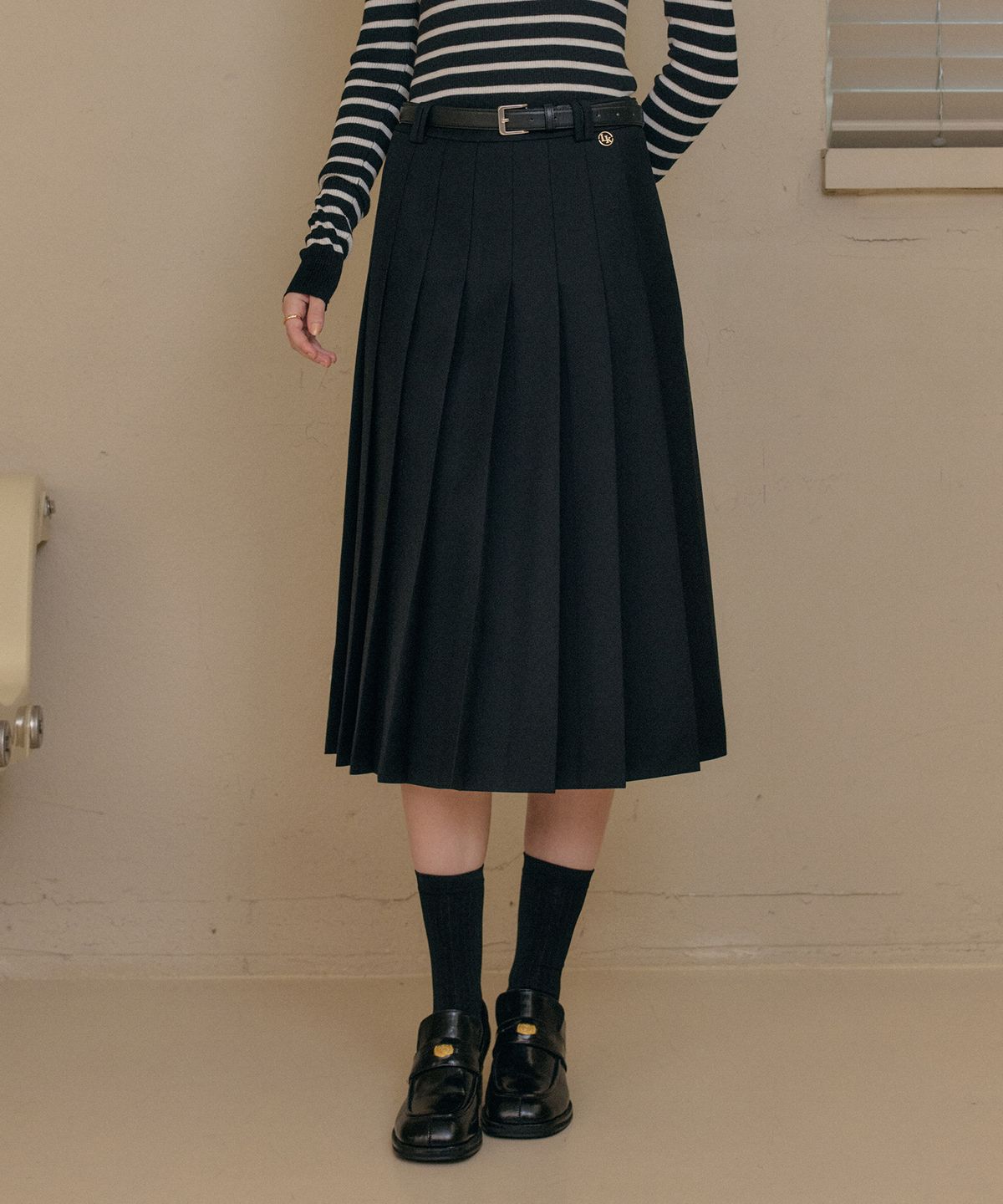 룩캐스트(LOOKAST) 키라 플리츠 스커트 / KYRA PLEATS SKIRT_3colors