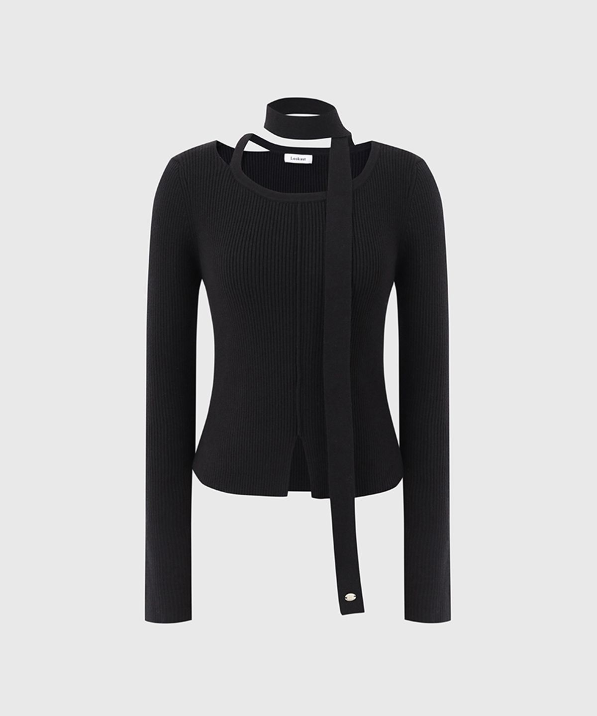 룩캐스트(LOOKAST) 위트니 컷아웃 니트 탑 / WHITNEY CUTOUT KNIT TOP_3colors
