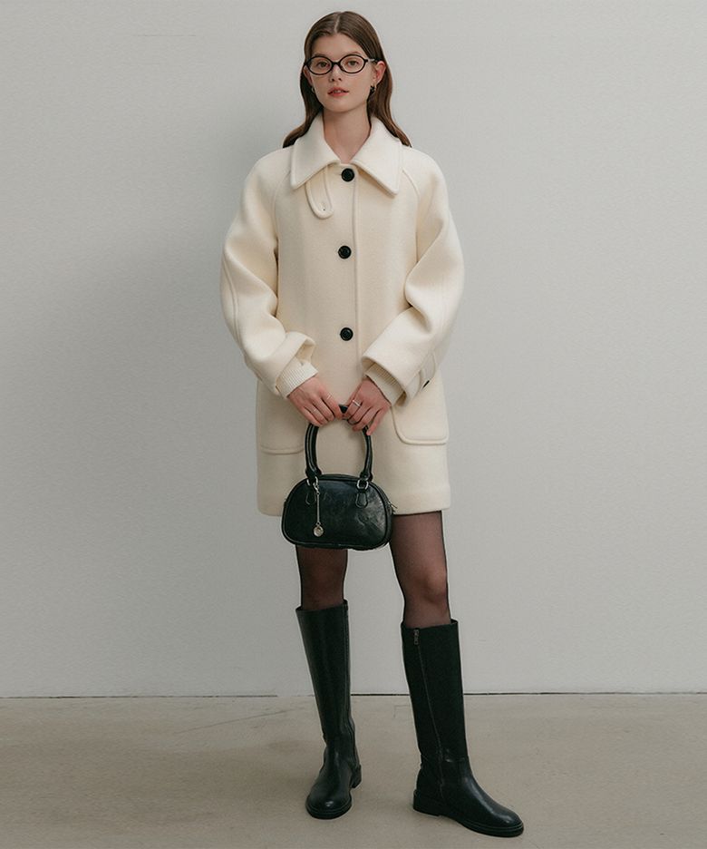 마리 하프 울 코트 / MARY HALF WOOL COAT_3colors