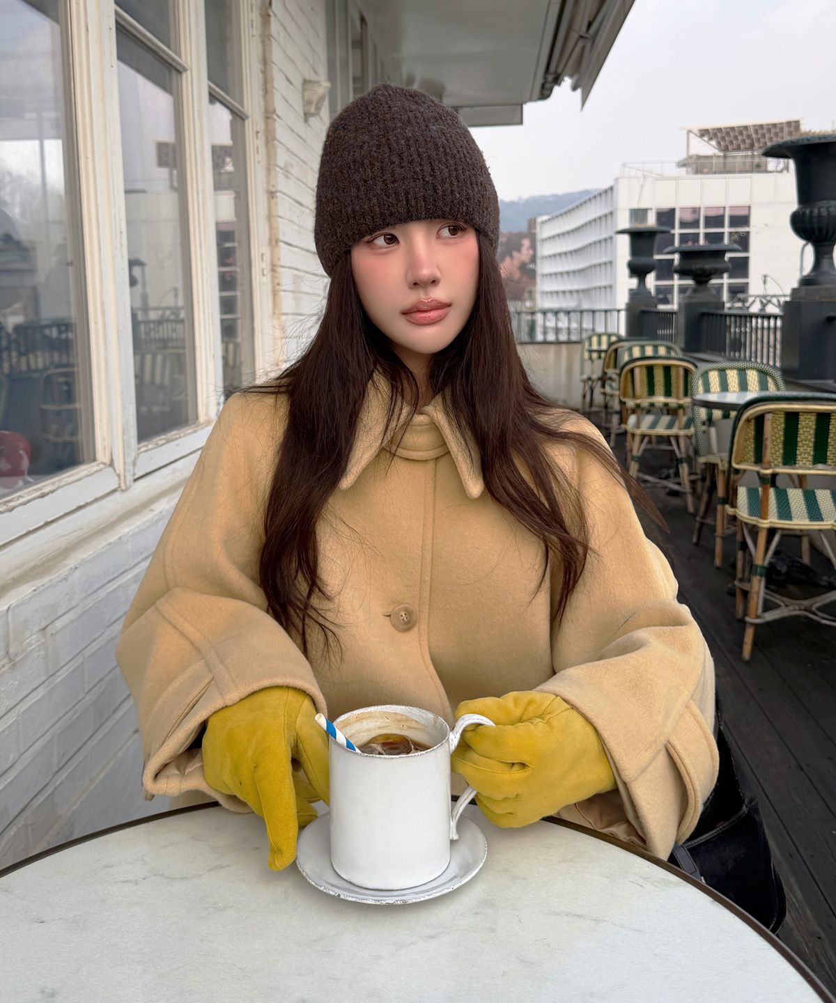 룩캐스트(LOOKAST) 마리 하프 울 코트 / MARY HALF WOOL COAT_3colors