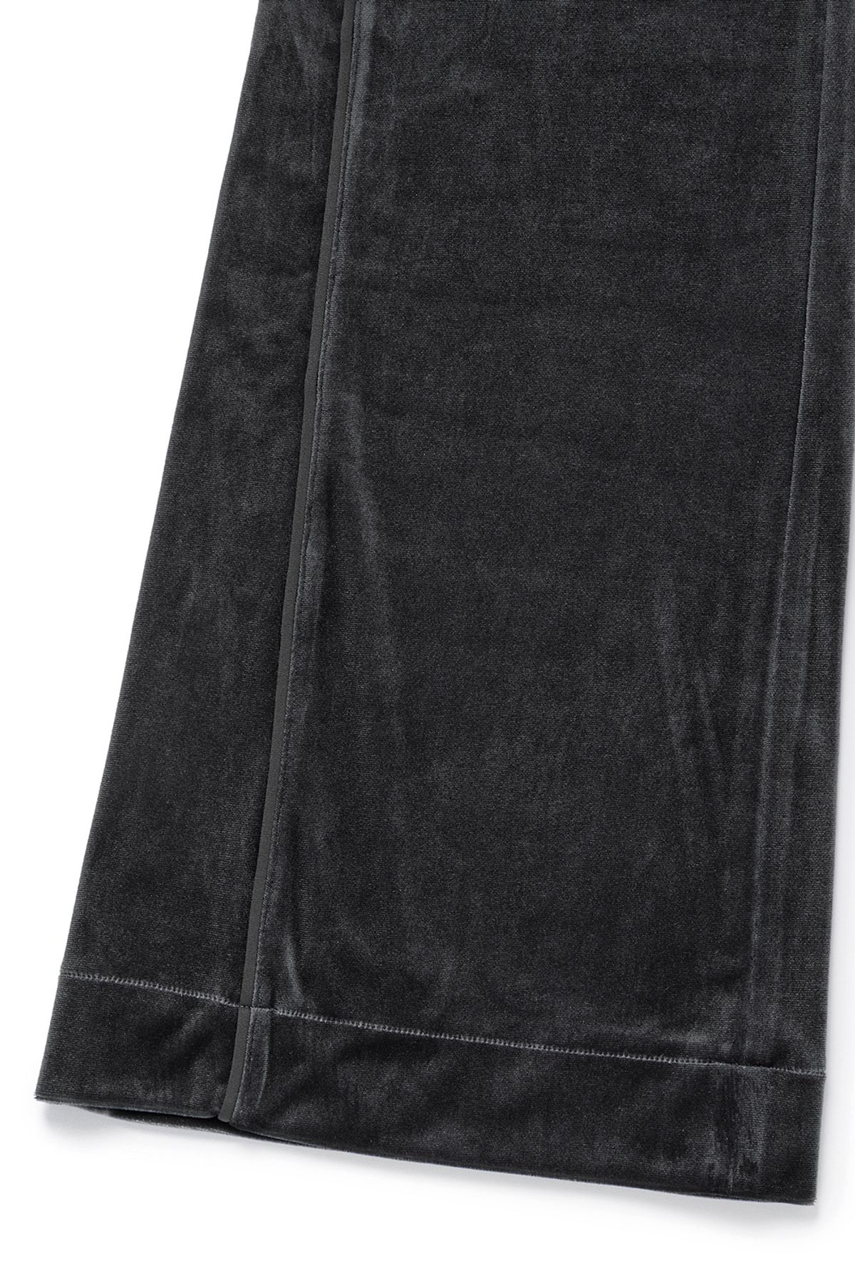 커렌트(CURRENT) VELVET BANDING BOOTCUT PANTS [CHARCOAL]