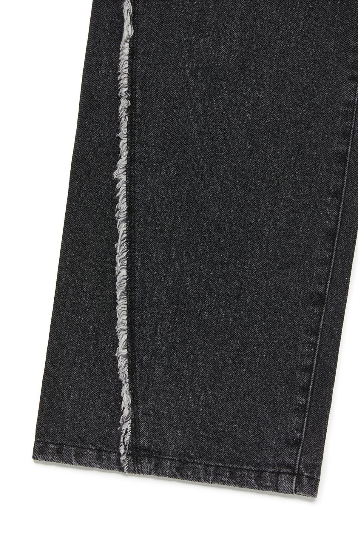 커렌트(CURRENT) CURVED DYING JEANS [BLACK]