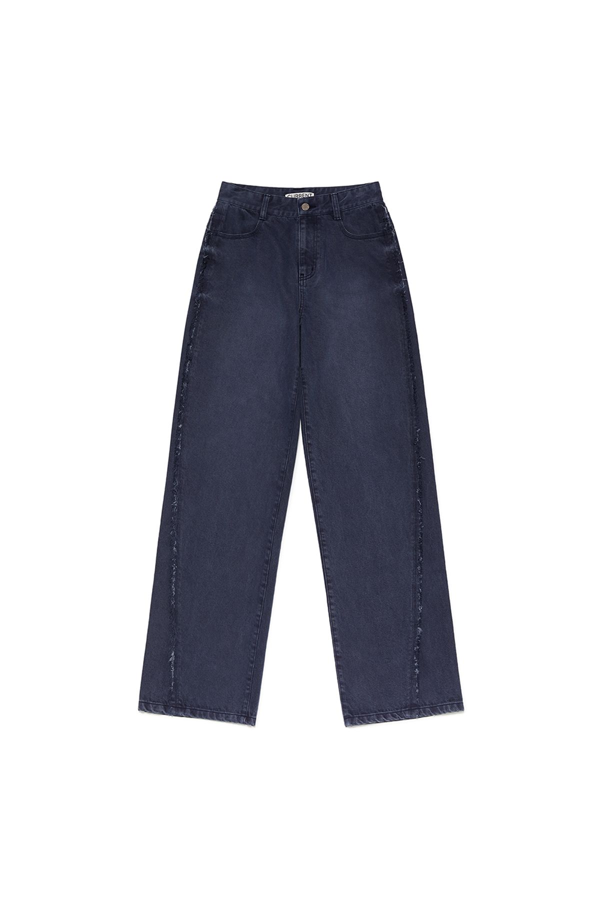 커렌트(CURRENT) CURVED DYING JEANS [NAVY]