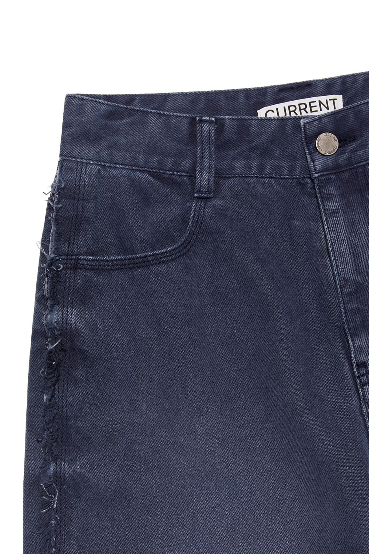 커렌트(CURRENT) CURVED DYING JEANS [NAVY]