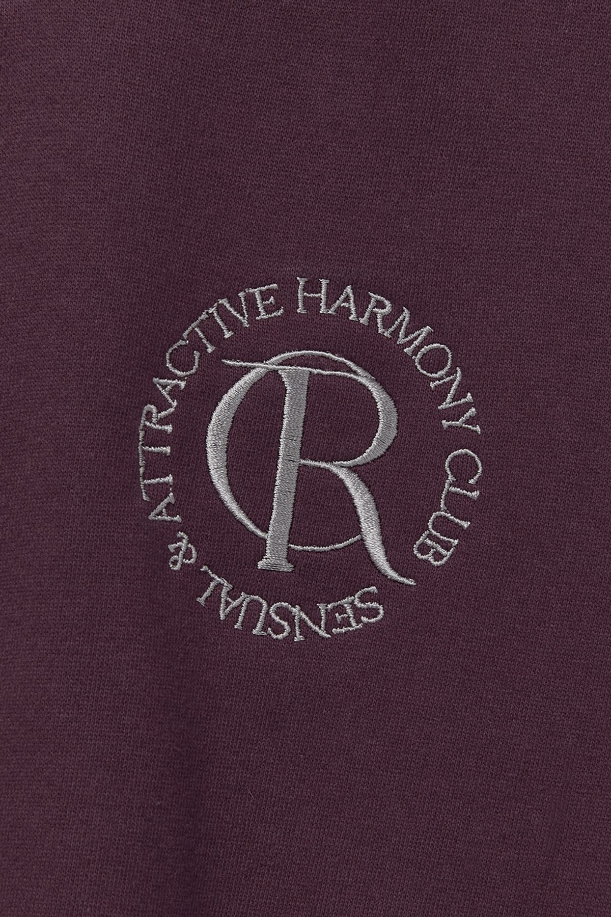 커렌트(CURRENT) SYMBOL LOGO SWEATSHIRT [BURGUNDY]