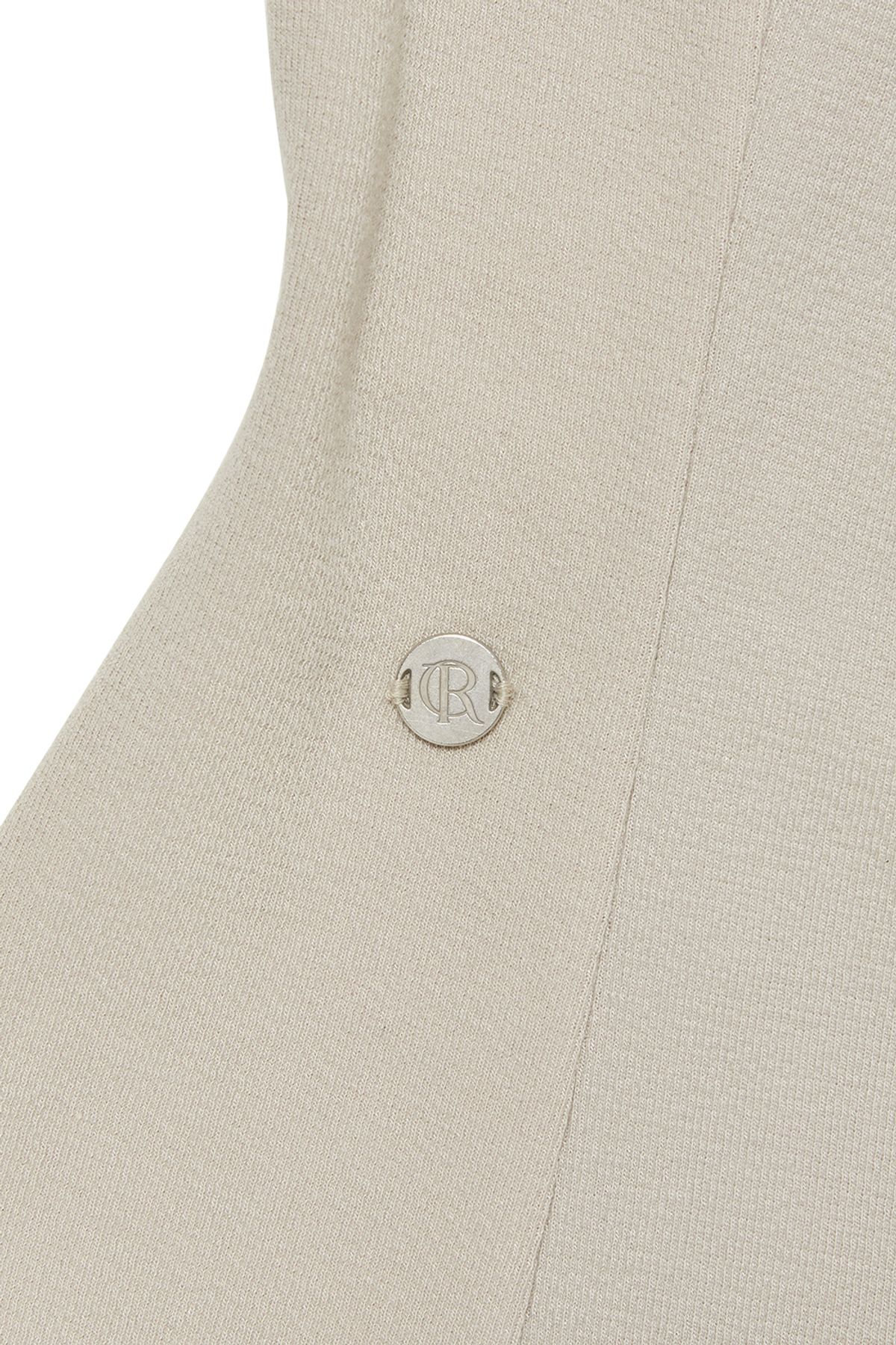 커렌트(CURRENT) OFF SHOULDER CUT OUT DRESS  [BEIGE]