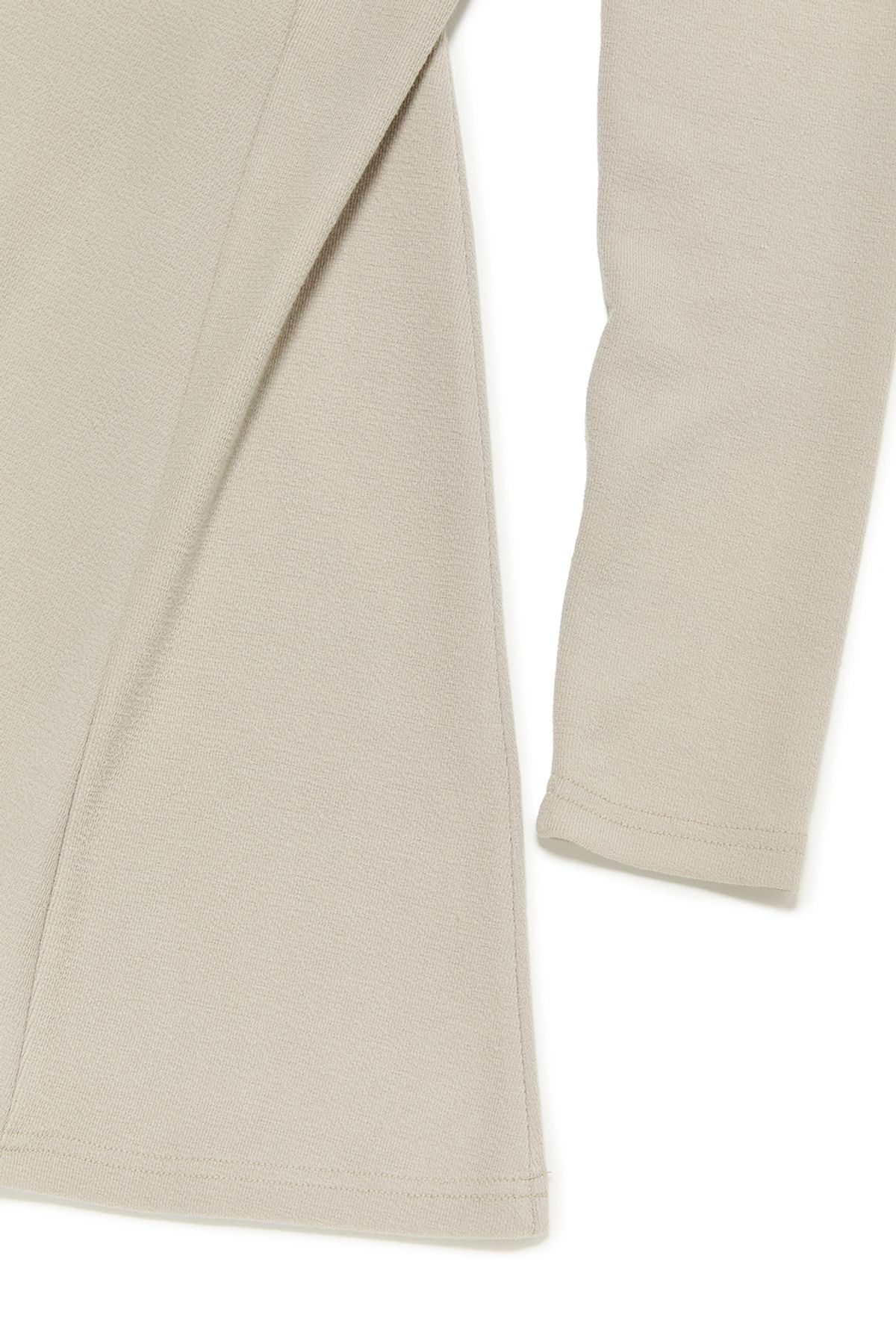 커렌트(CURRENT) OFF SHOULDER CUT OUT DRESS  [BEIGE]