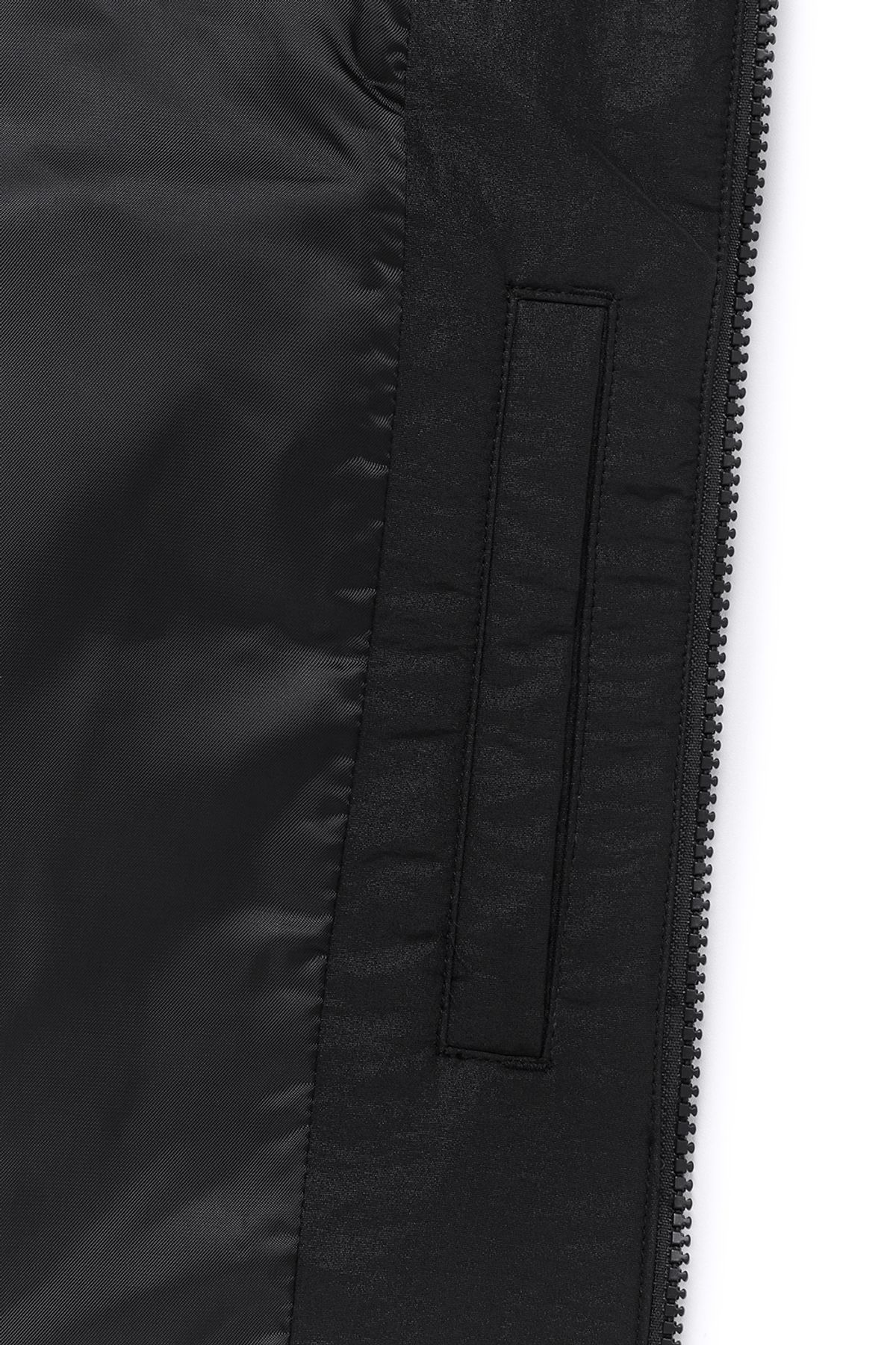 커렌트(CURRENT) GLOSSY HOODED JUMPER [BLACK]