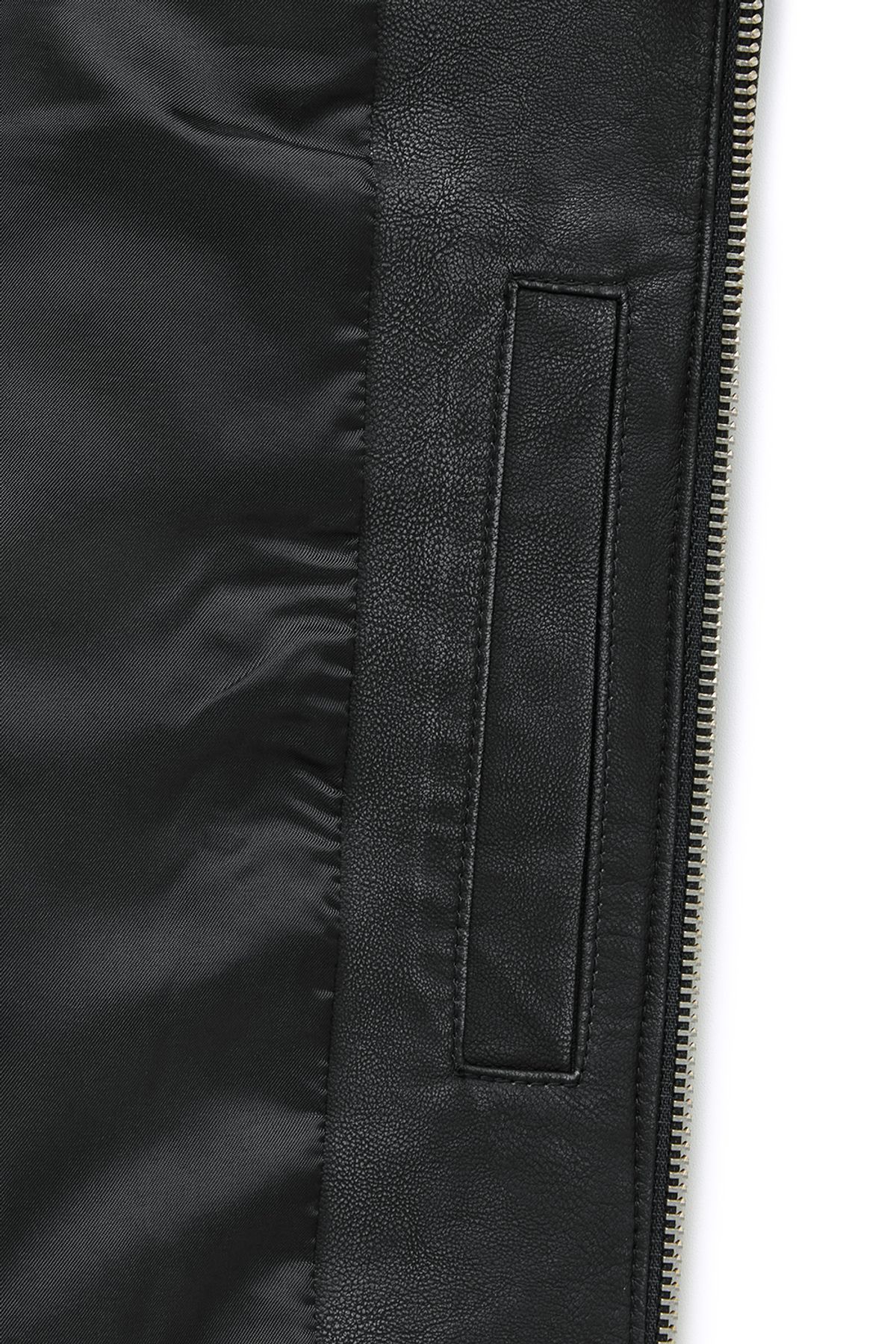 커렌트(CURRENT) VINTAGE WASHING LEATHER JACKET [BLACK]