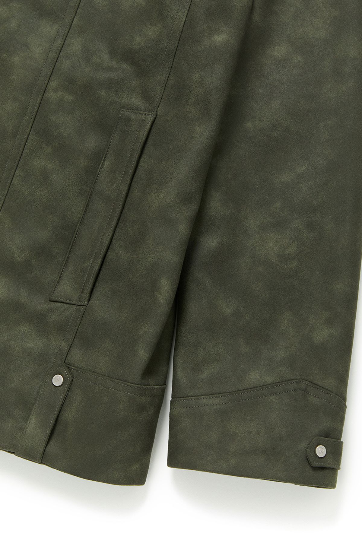 커렌트(CURRENT) VINTAGE WASHING LEATHER JACKET [KHAKI]