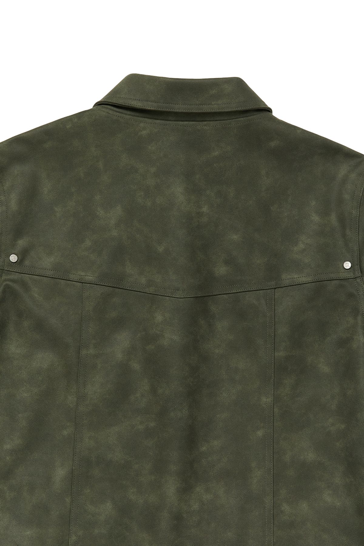 커렌트(CURRENT) VINTAGE WASHING LEATHER JACKET [KHAKI]