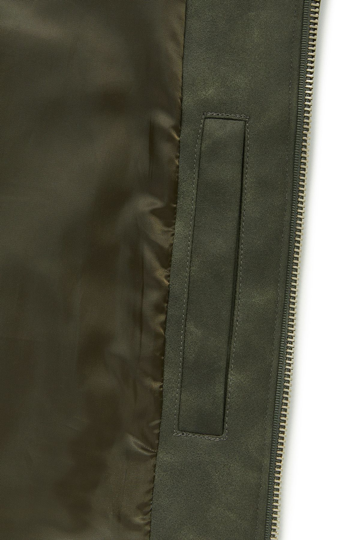 커렌트(CURRENT) VINTAGE WASHING LEATHER JACKET [KHAKI]