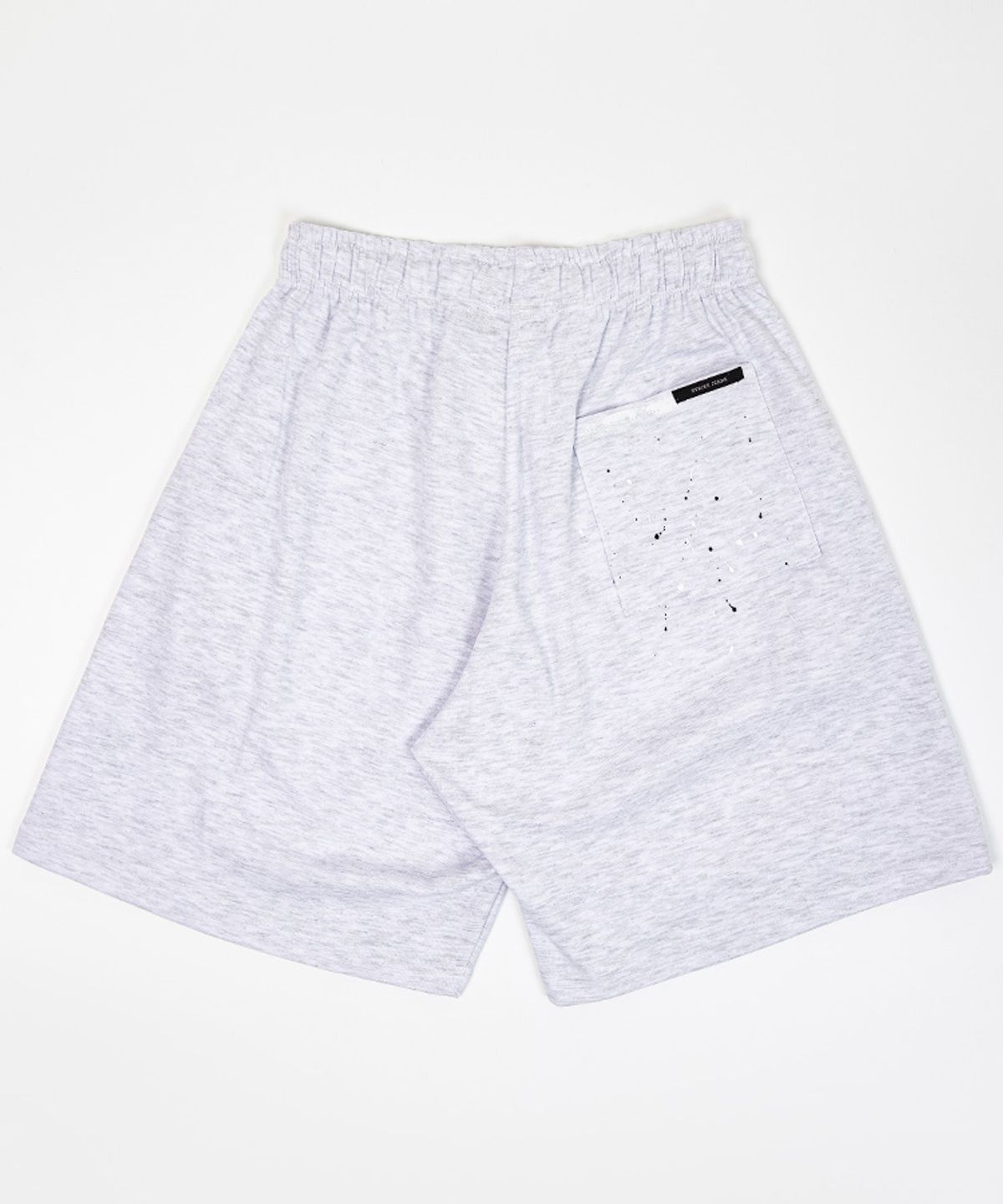 스트라이크(STRIKE) 코튼 워시 릴렉스 와이드 반바지 (LIGHT GREY)