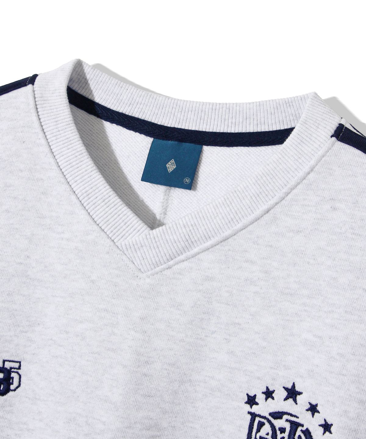 다이아몬드 레이라(DIAMOND LAYLA) SVRL Club Vneck Sweatshirt T84 - White Melange
