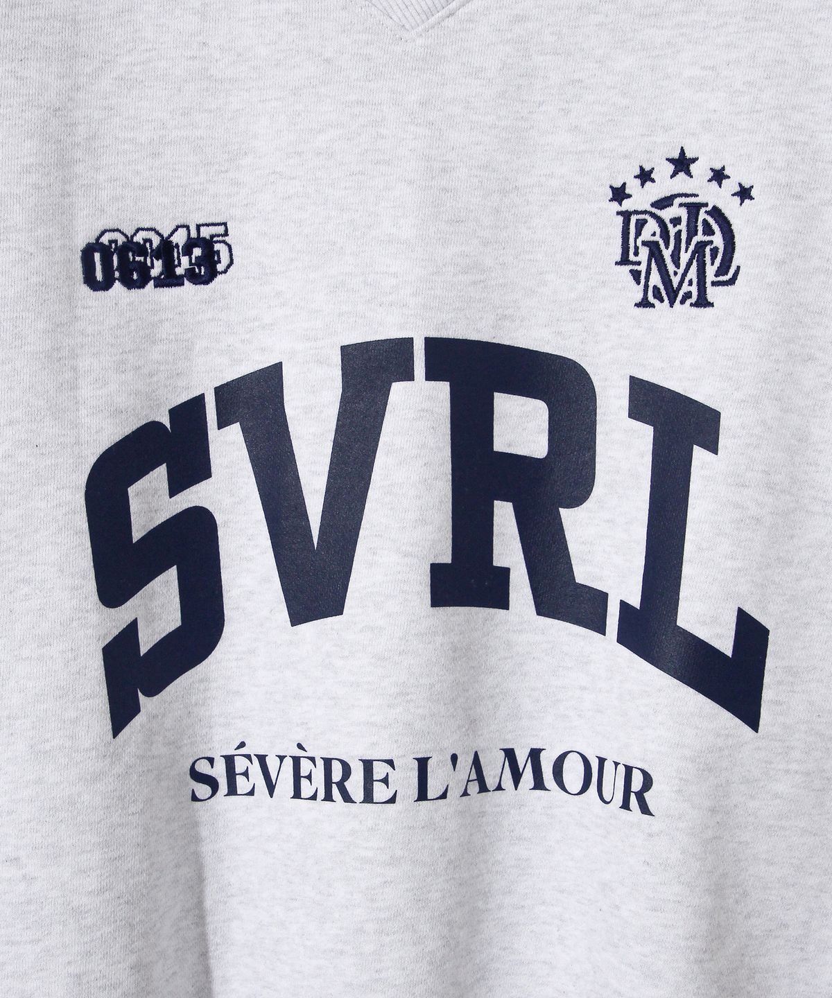 다이아몬드 레이라(DIAMOND LAYLA) SVRL Club Vneck Sweatshirt T84 - White Melange