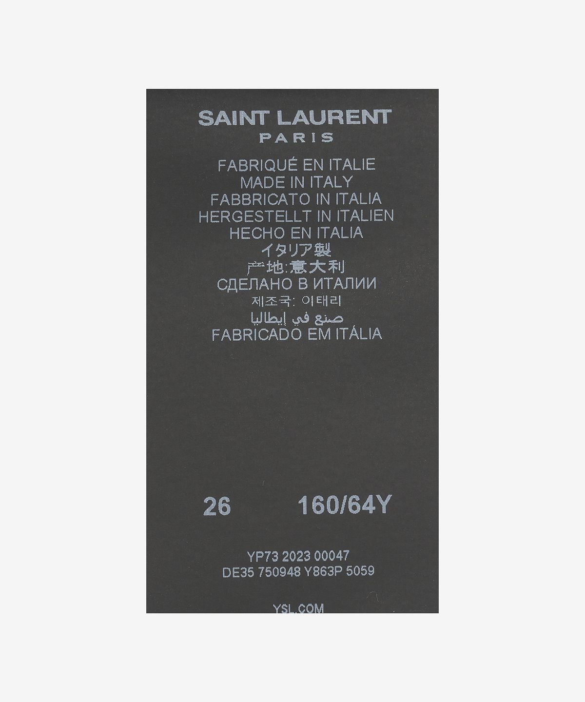 생로랑(SAINT LAURENT) 신디 미드 라이즈 데님 팬츠 - 다크 서머 블루 / 750948Y863P5059