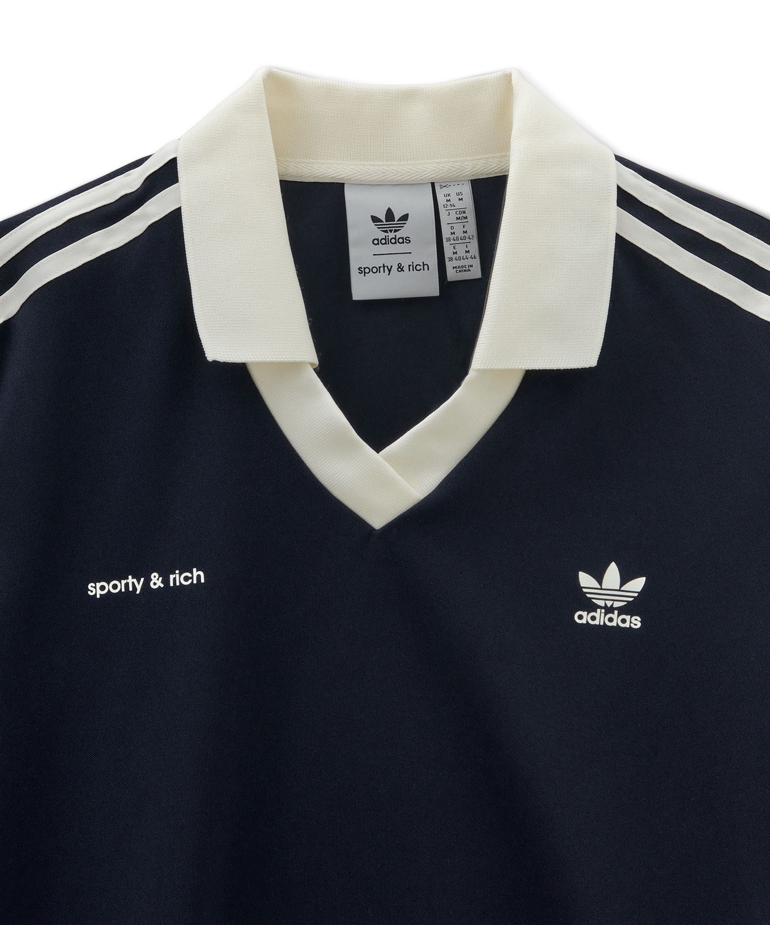 ウェア adidas x Sporty & Rich Soccer Jersey S adidas x Sporty & Rich Soccer Jersey White/Navy - SS24 - US