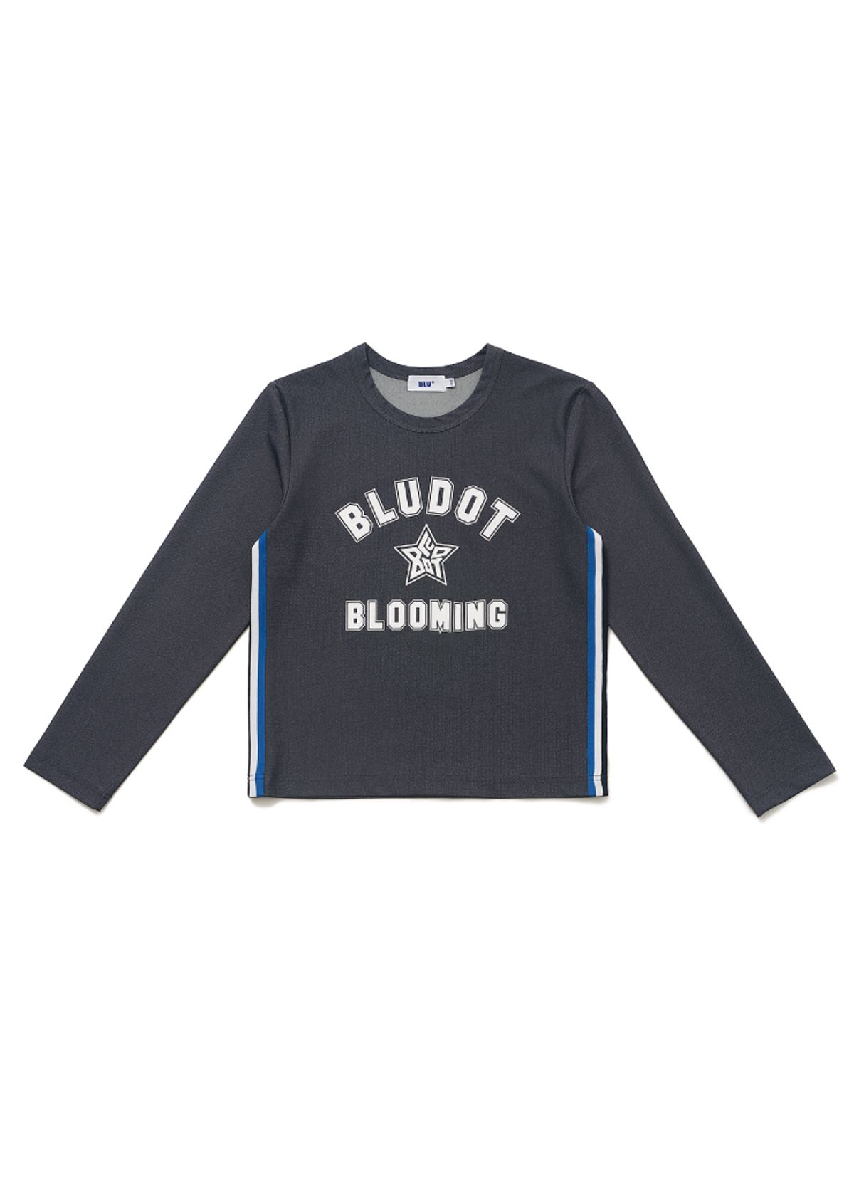 블루닷(BLUDOT) 그래픽 프린트 긴팔티셔츠_NY