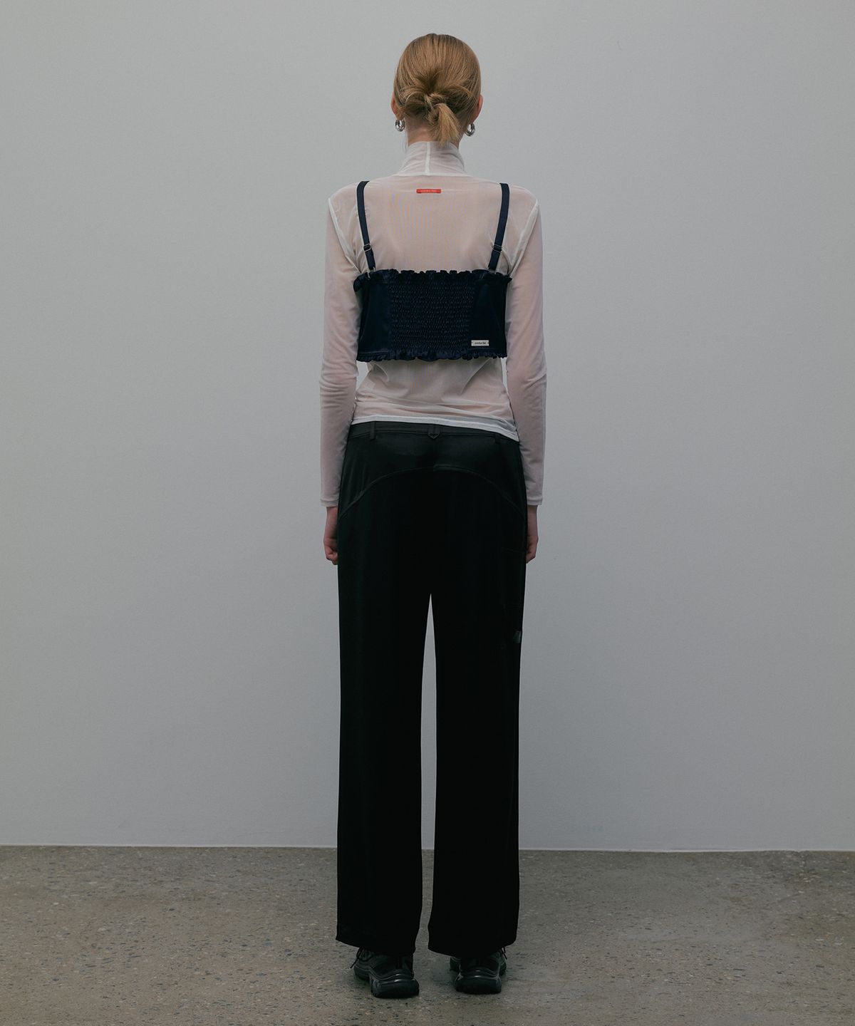 오버듀플레어(OVERDUEFLAIR) CARGO SATIN PANTS_BLACK
