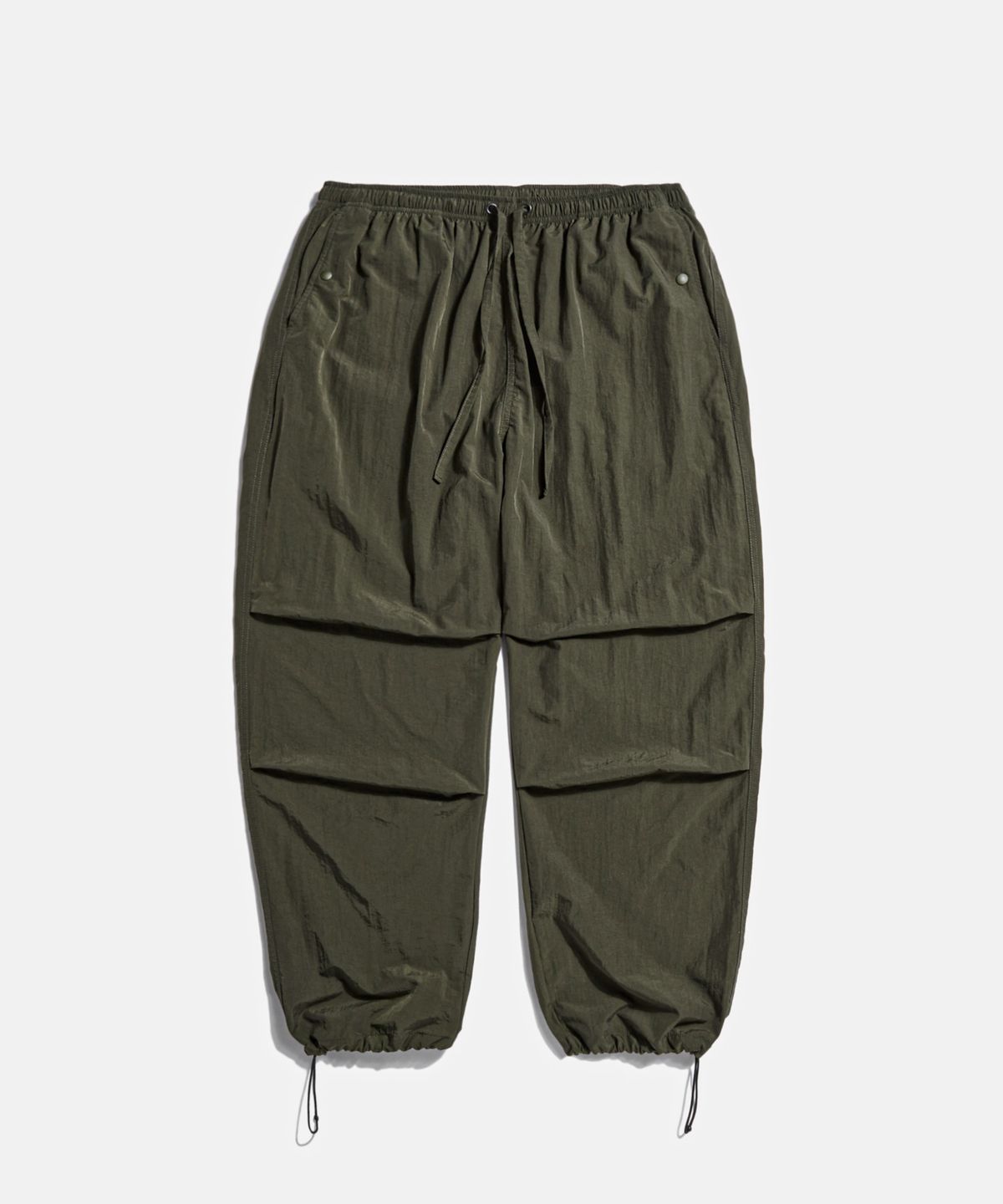 에스피오나지(ESPIONAGE) Nylon Warm Up Pants Dark Olive