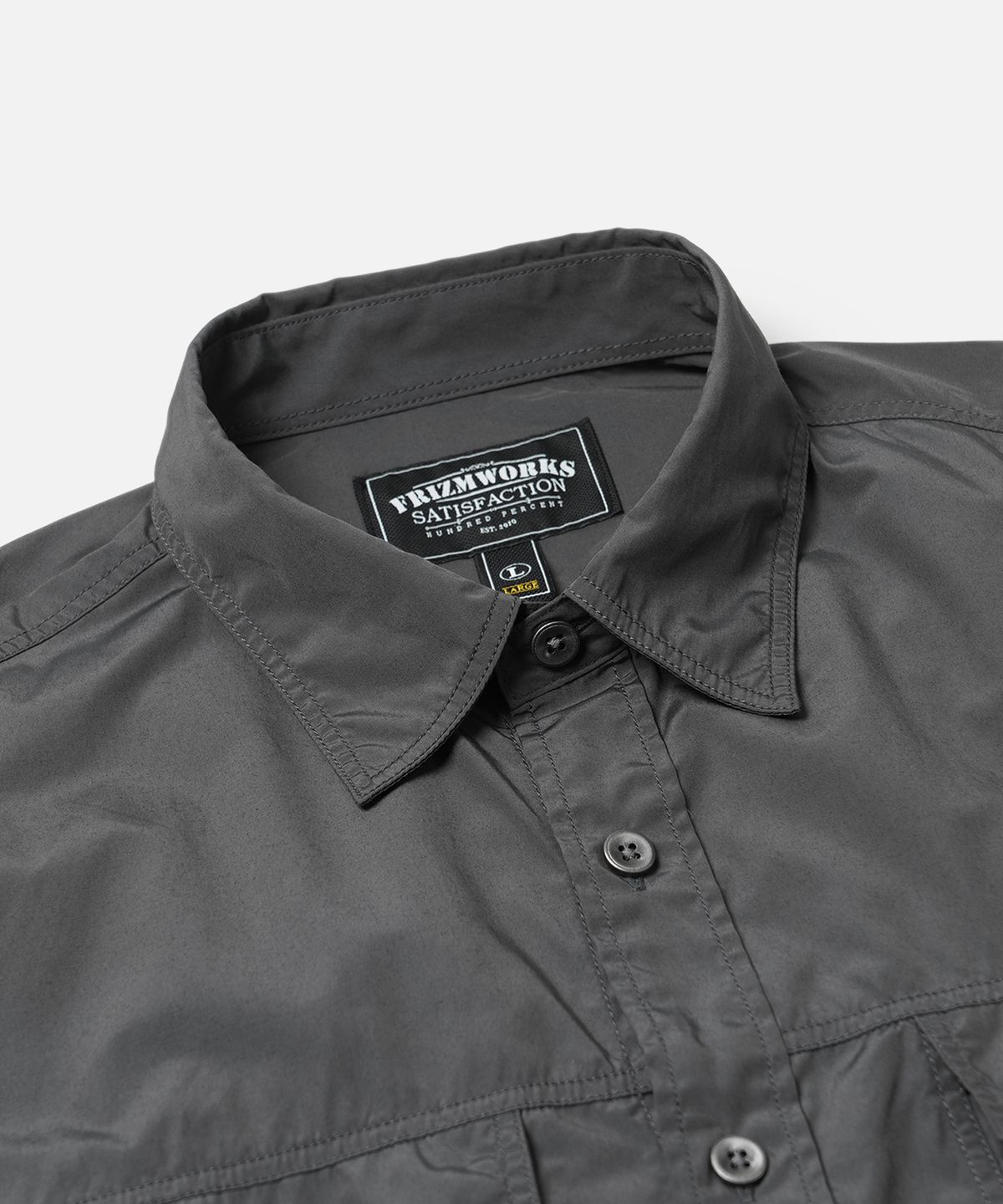 프리즘웍스(FRIZMWORKS) CP TYPE3 TRUCKER SHIRT _ CHARCOAL