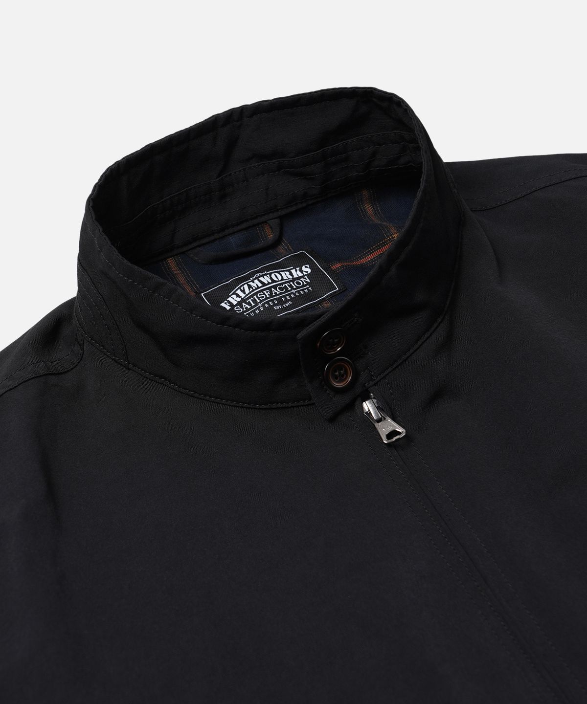 프리즘웍스(FRIZMWORKS) BUDDY HARRINGTON JACKET _ BLACK