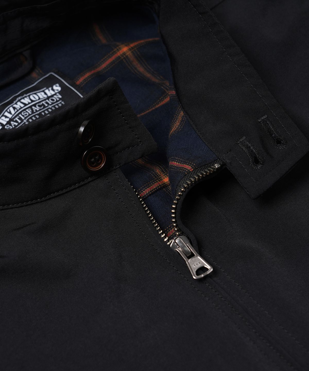 프리즘웍스(FRIZMWORKS) BUDDY HARRINGTON JACKET _ BLACK