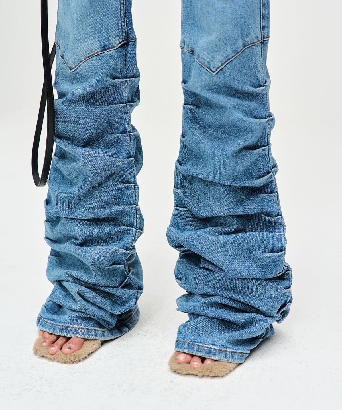 앤더슨벨(ADSB ANDERSSON BELL) 뉴 마티나 웨스턴 부츠 링클 진 apa667w(WASHED BLUE)