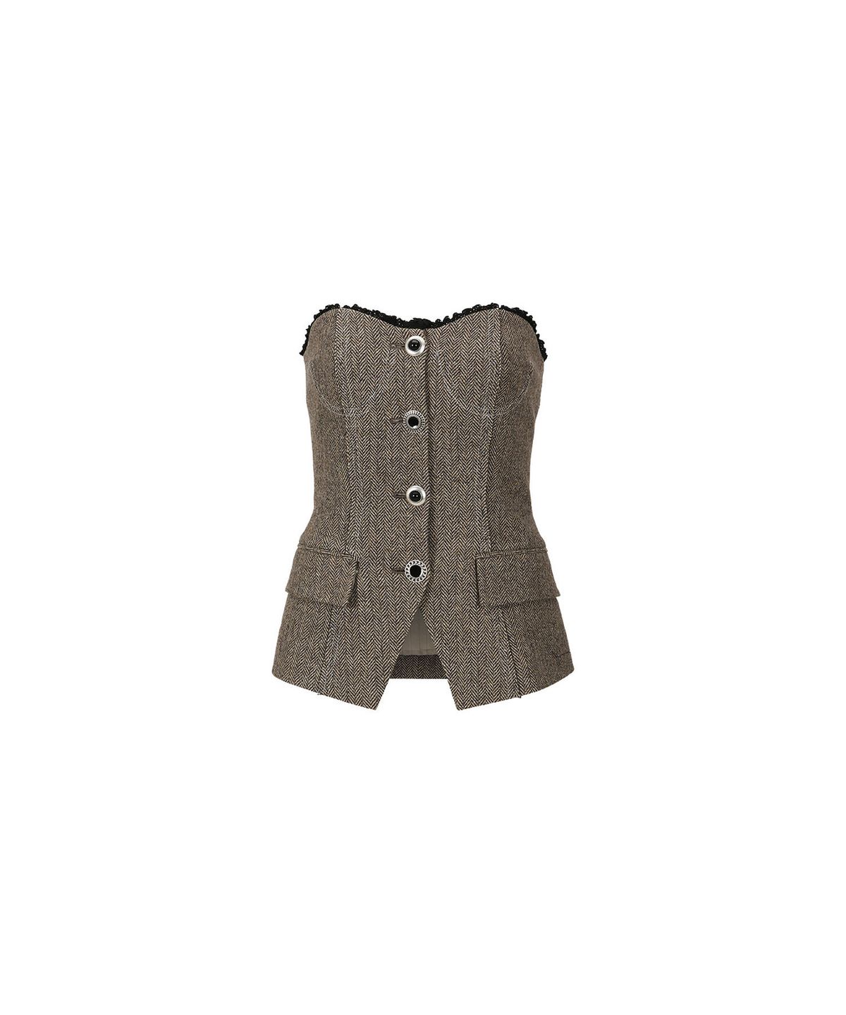 앤더슨벨(ADSB ANDERSSON BELL) 아이카 헤링본 뷔스티에 atb978w(GREY)
