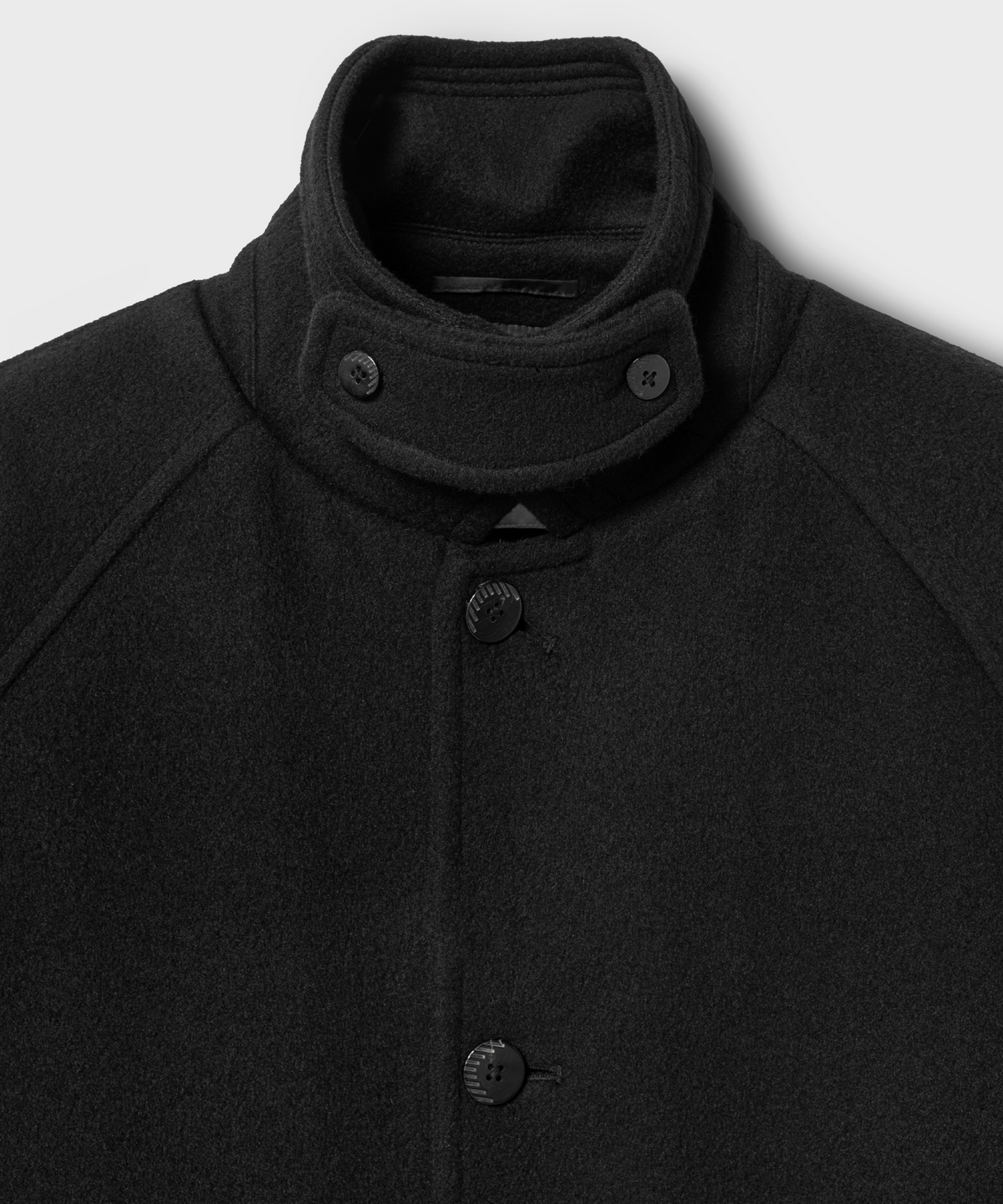 넌블랭크(NONBLANK) 오버사이즈 핏 발마칸 코트_BLACK