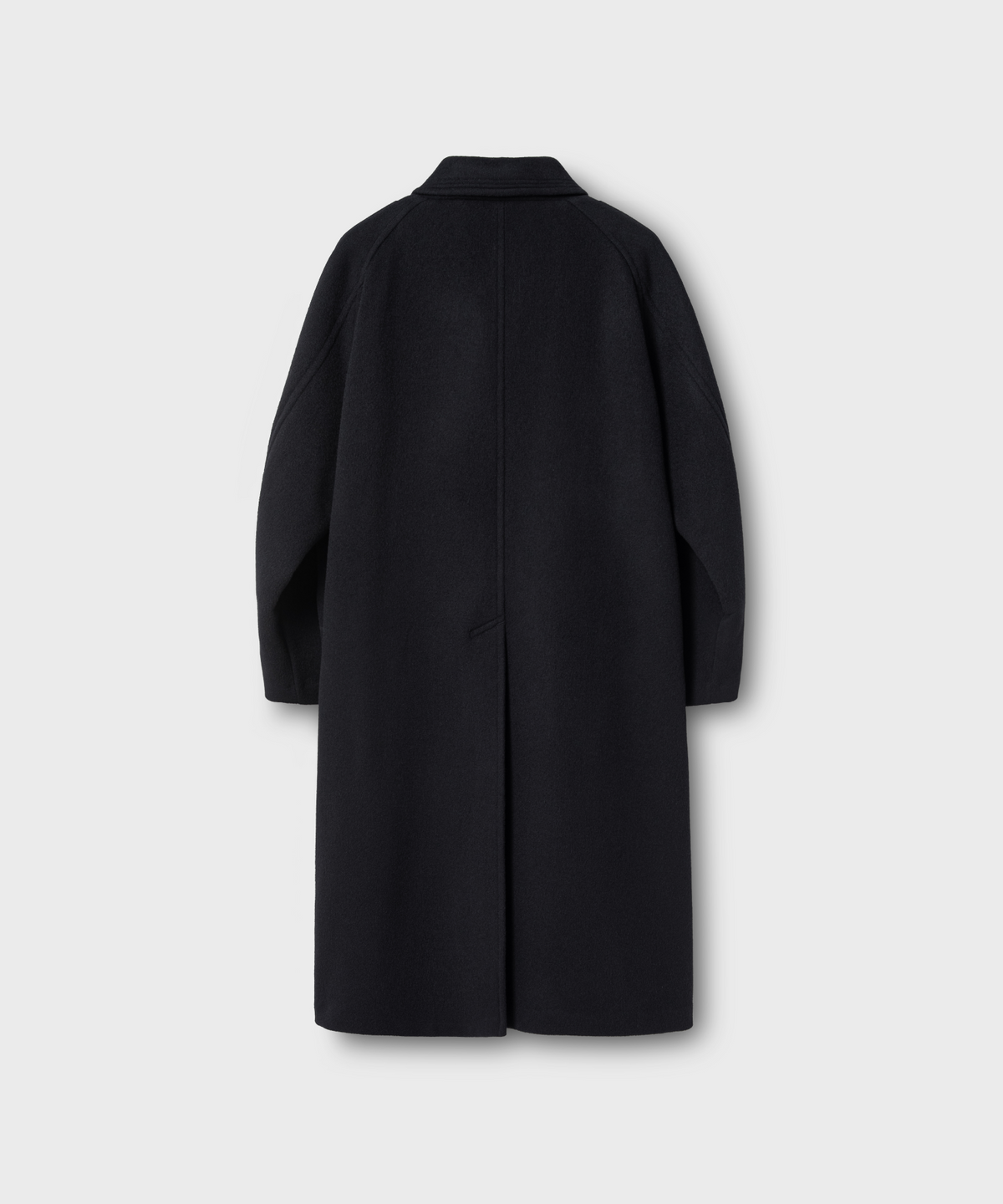 넌블랭크(NONBLANK) 오버사이즈 핏 발마칸 코트_DARK NAVY