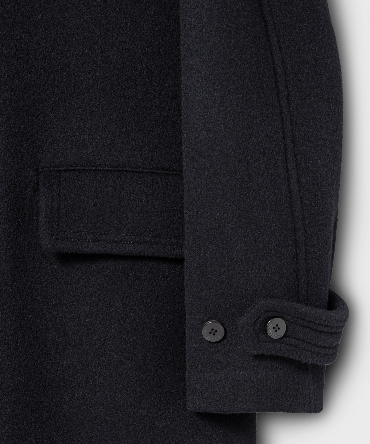 넌블랭크(NONBLANK) 오버사이즈 핏 발마칸 코트_DARK NAVY