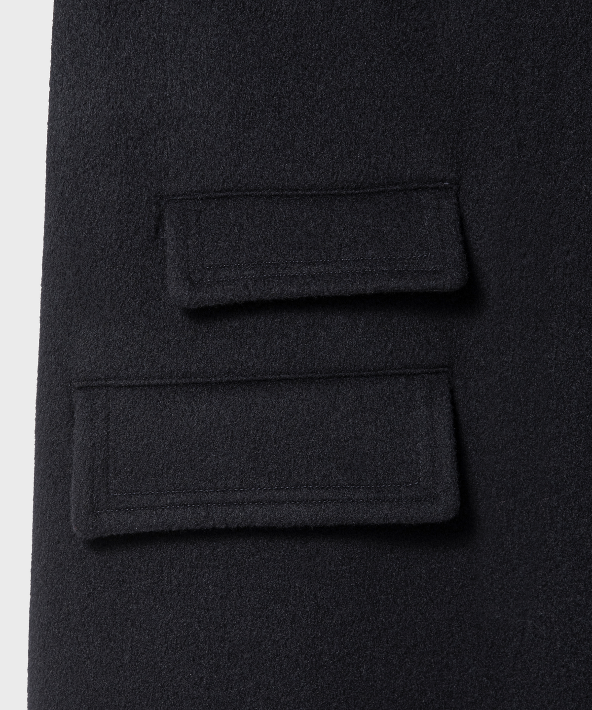 넌블랭크(NONBLANK) 오버사이즈 핏 발마칸 코트_DARK NAVY